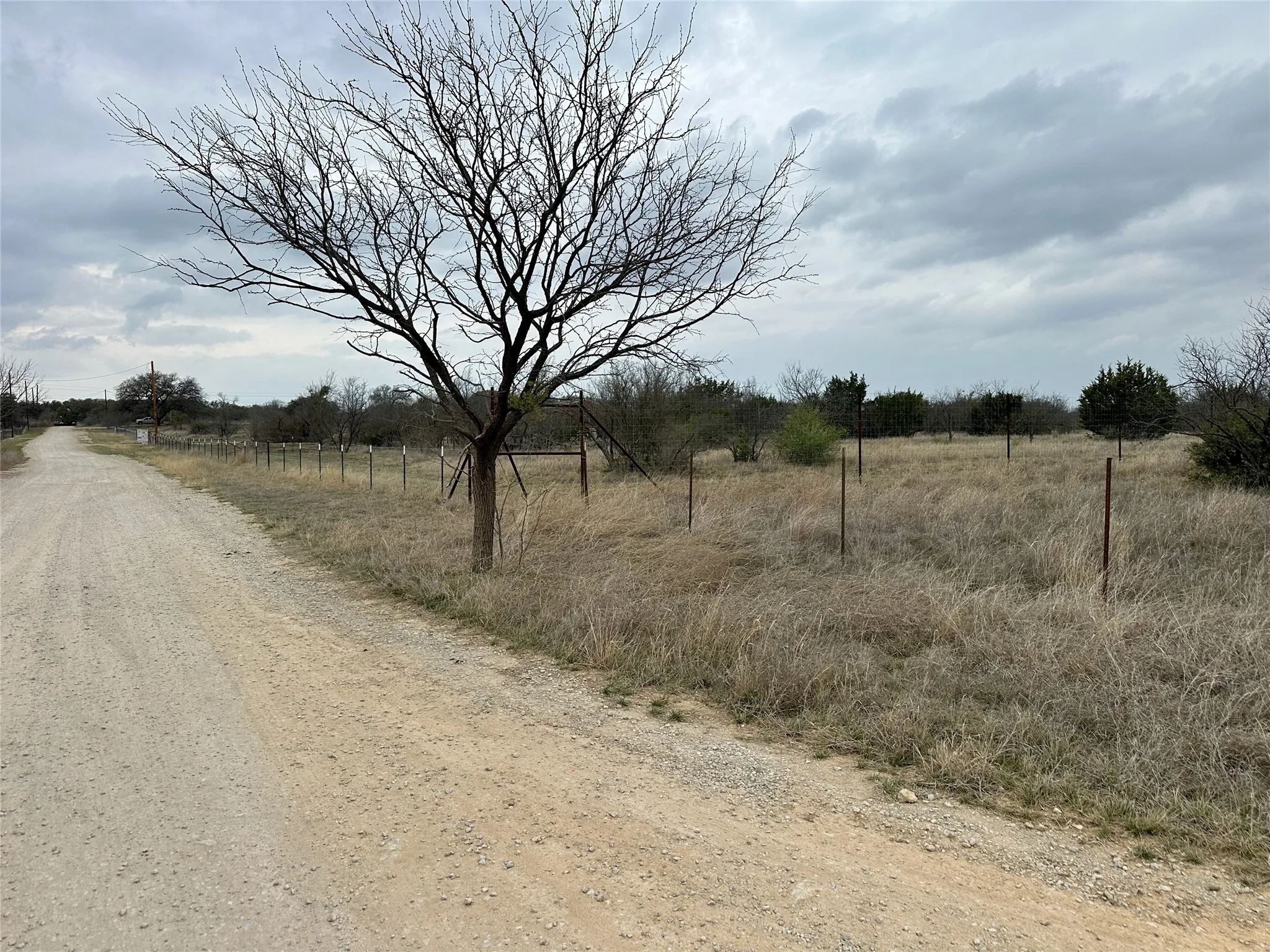 View of dirt / gravel road with a view of rural / pastoral area