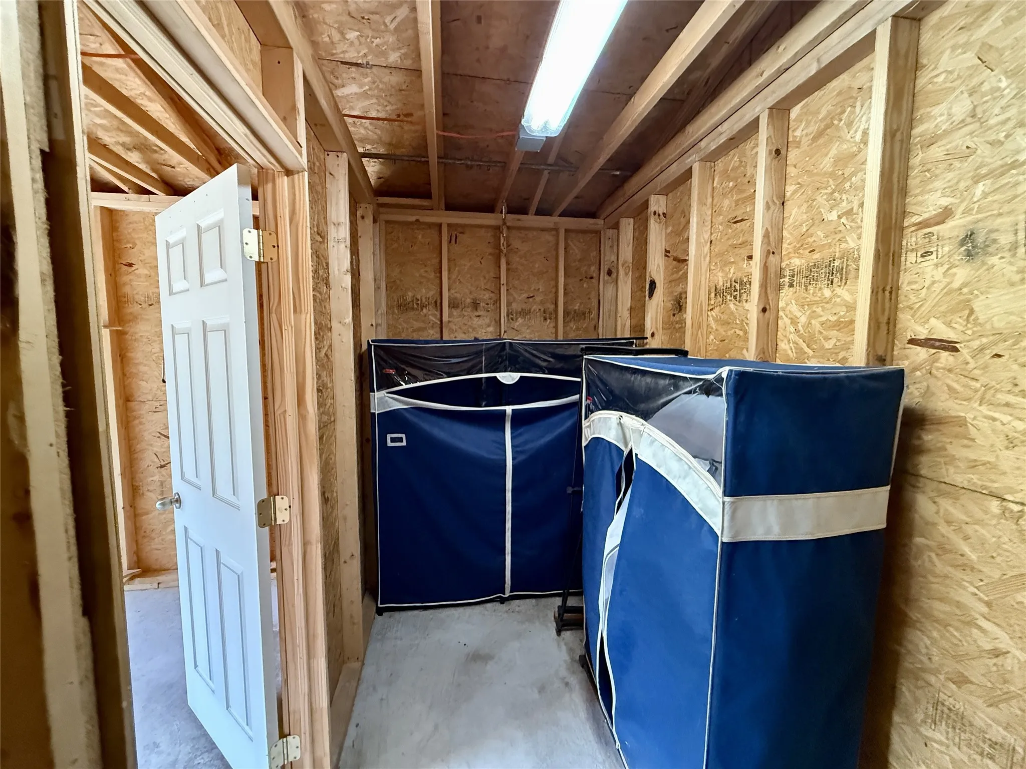 Closet at end of Storage garage