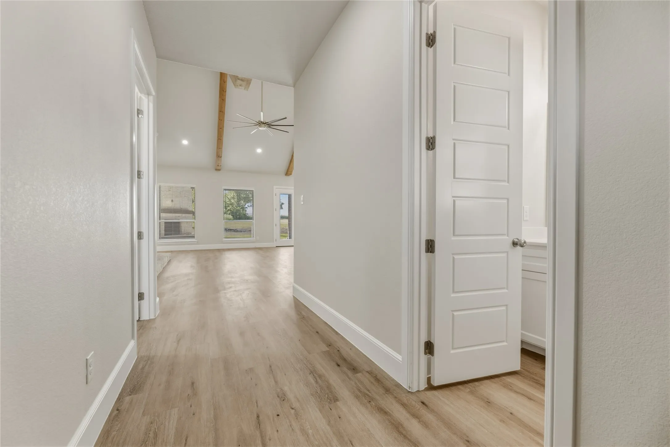 Great entrance with the 1/2 bath to the right side and office to the left
