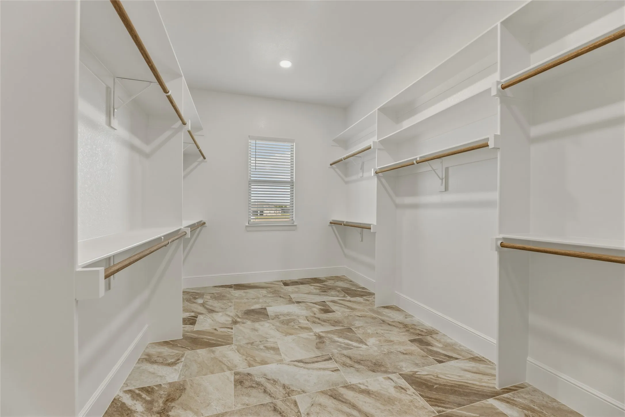 What a spacious walk-in closet!