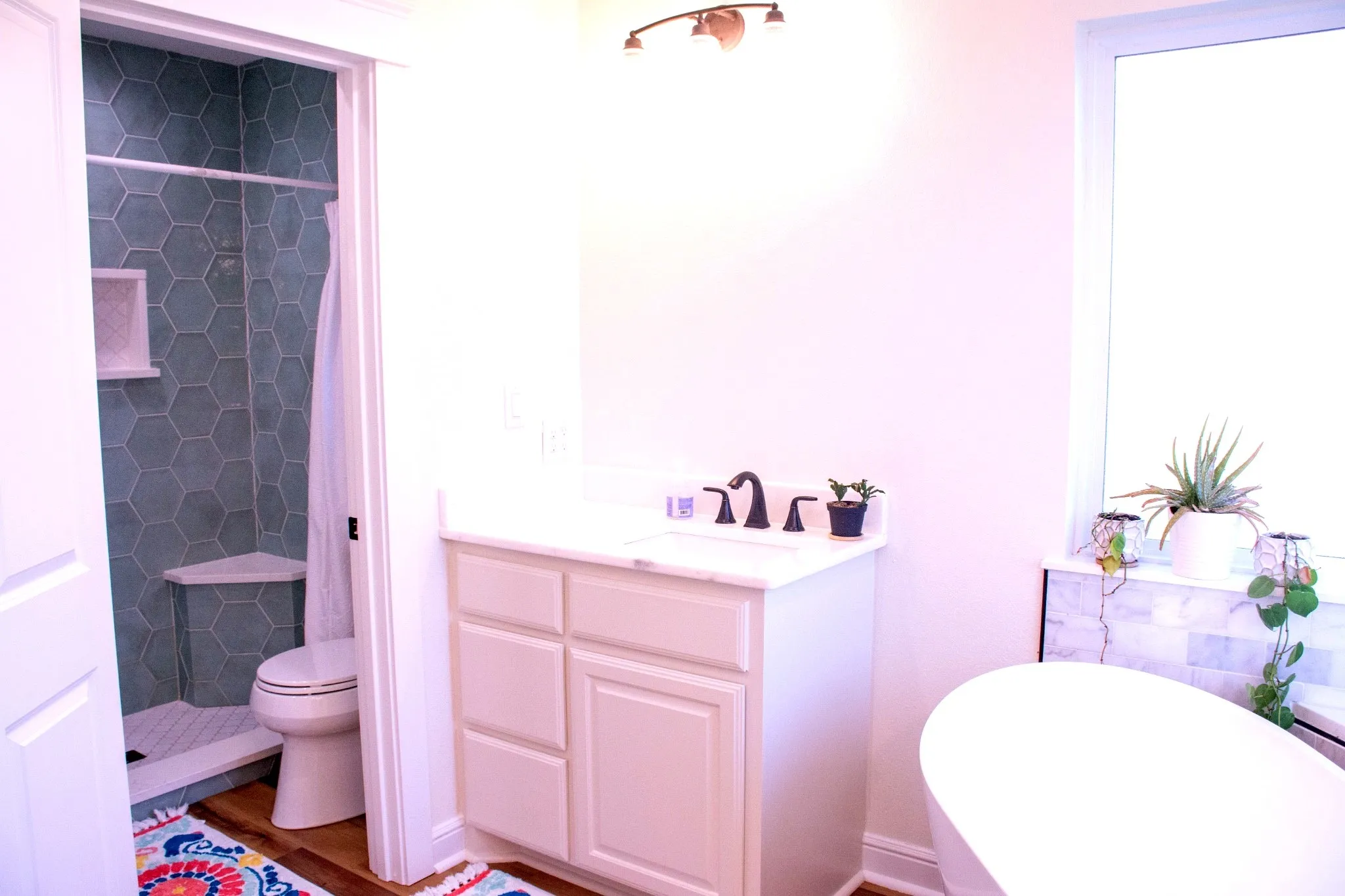 Primary Bath with 2 Separate Vanities
