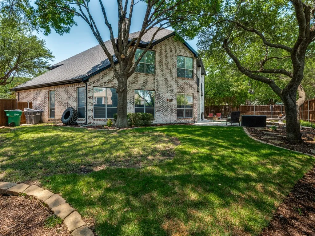 from the back of the property