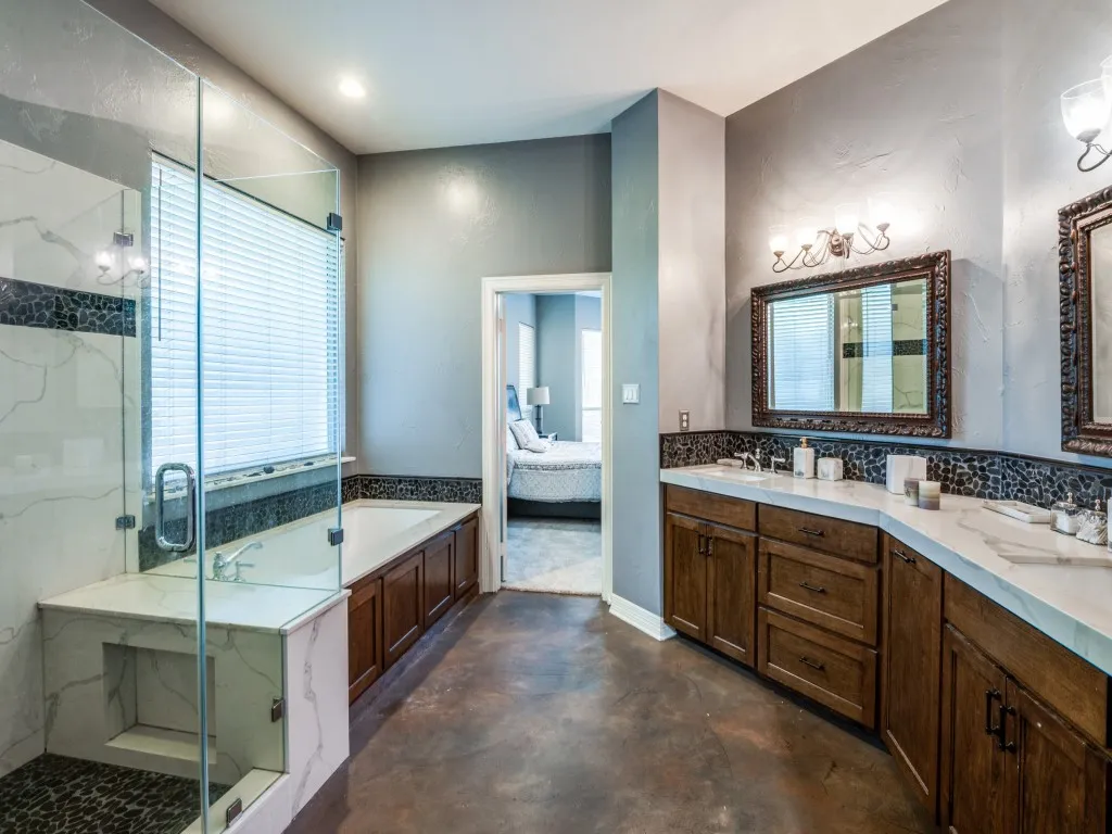 Large bath and shower
