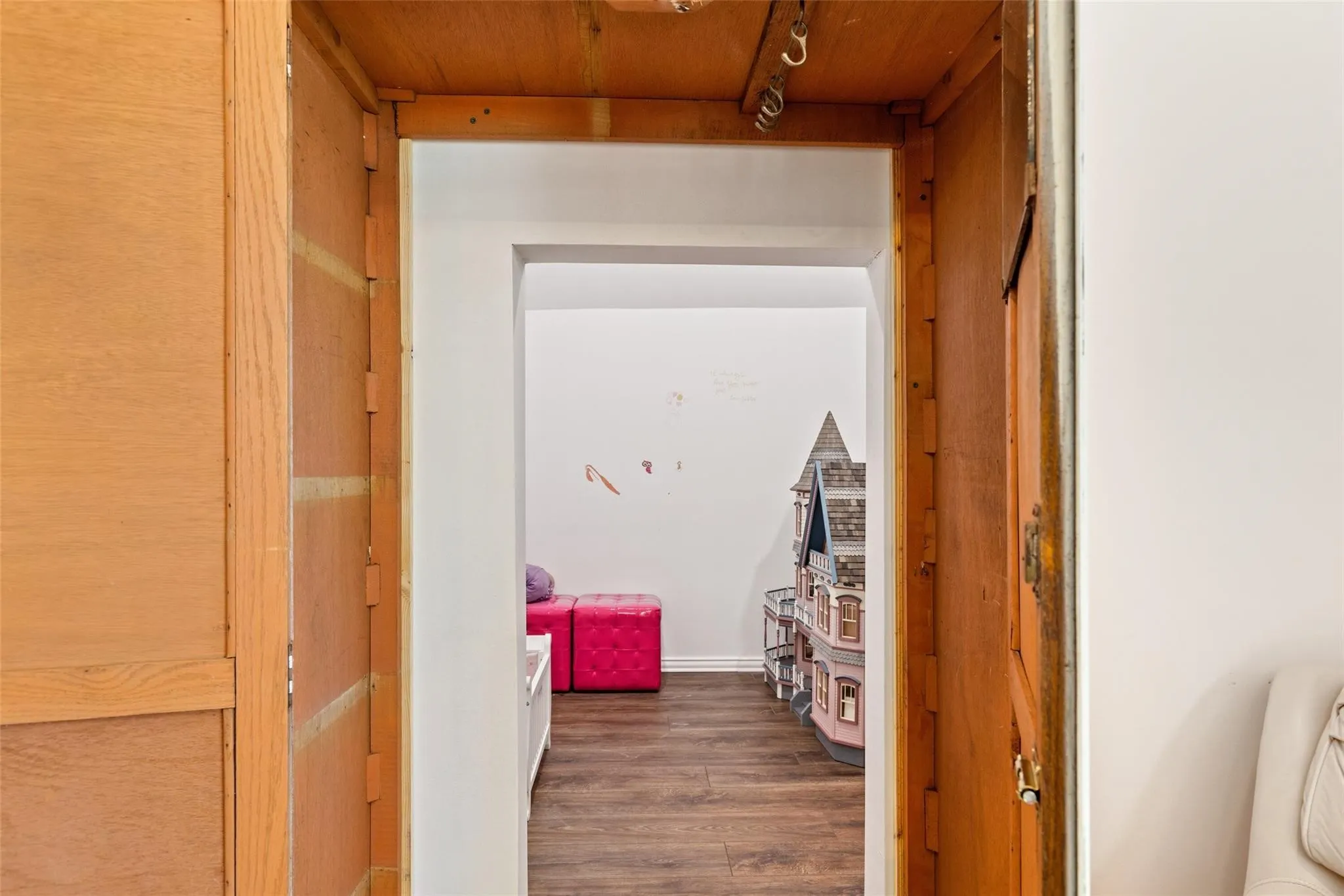 Step into your hidden art room, homework area or exercise area
