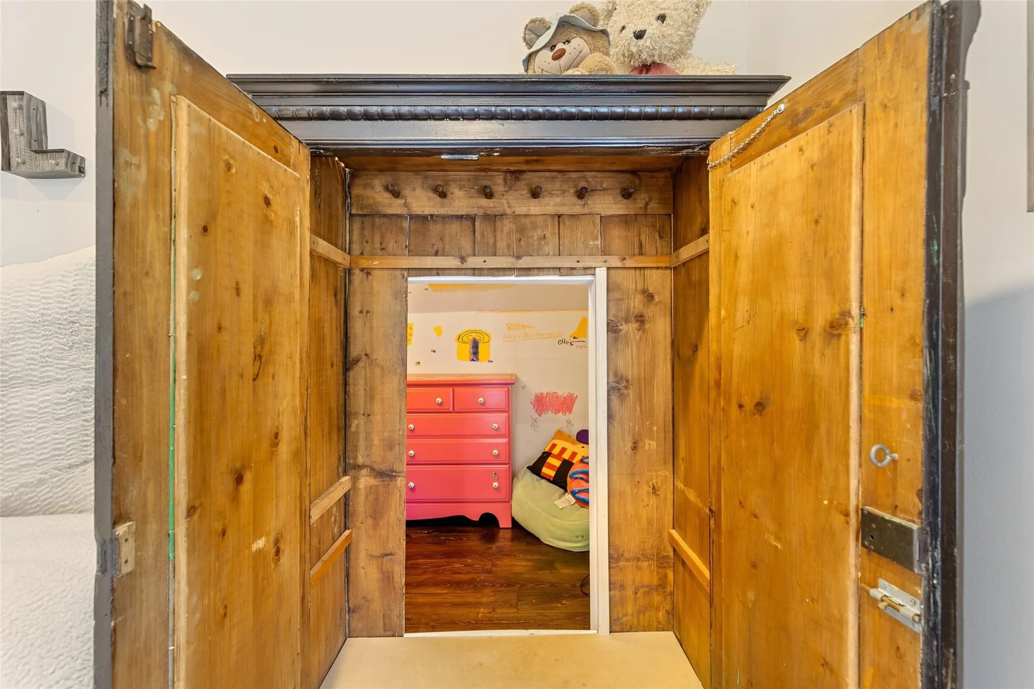 Step into your hidden art room, homework area or exercise area