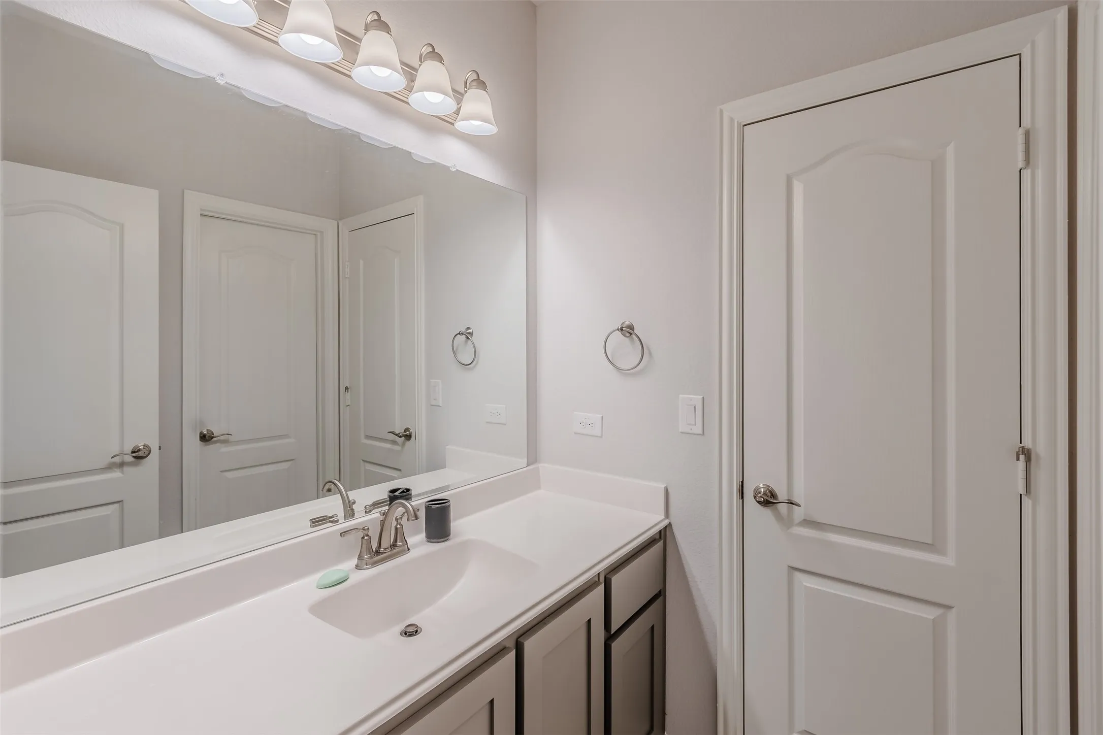 Bathroom featuring vanity