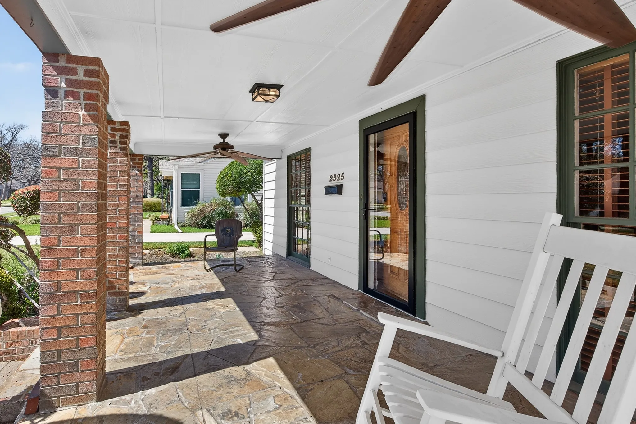 Expansive front porch