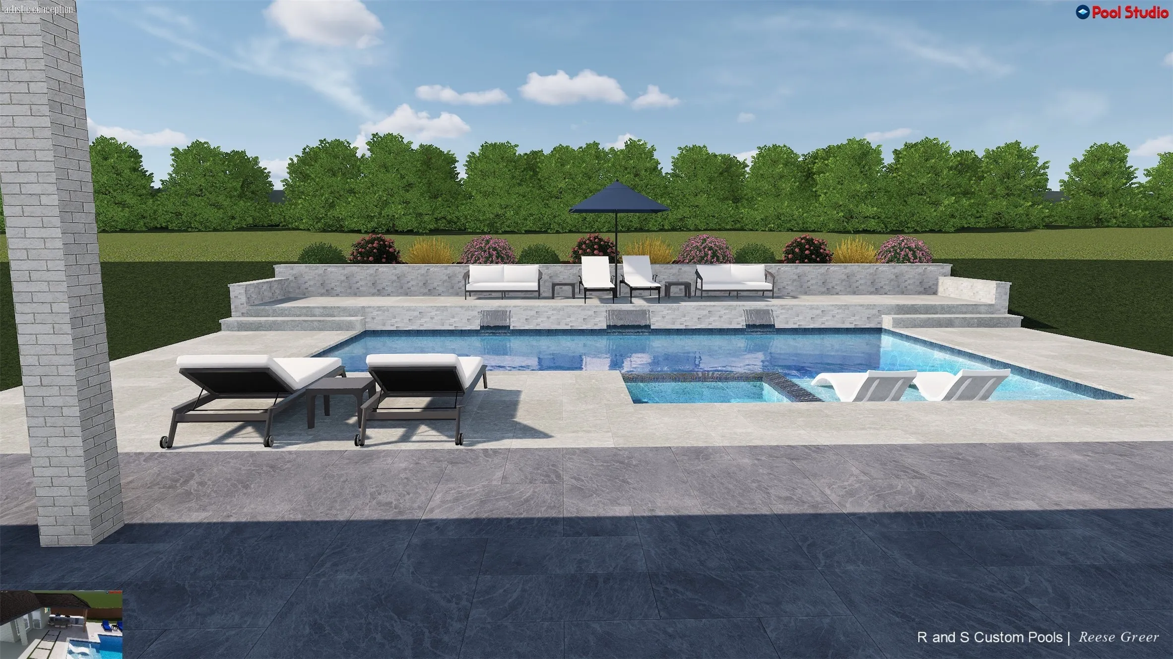 Rendition of pool plans that could be built