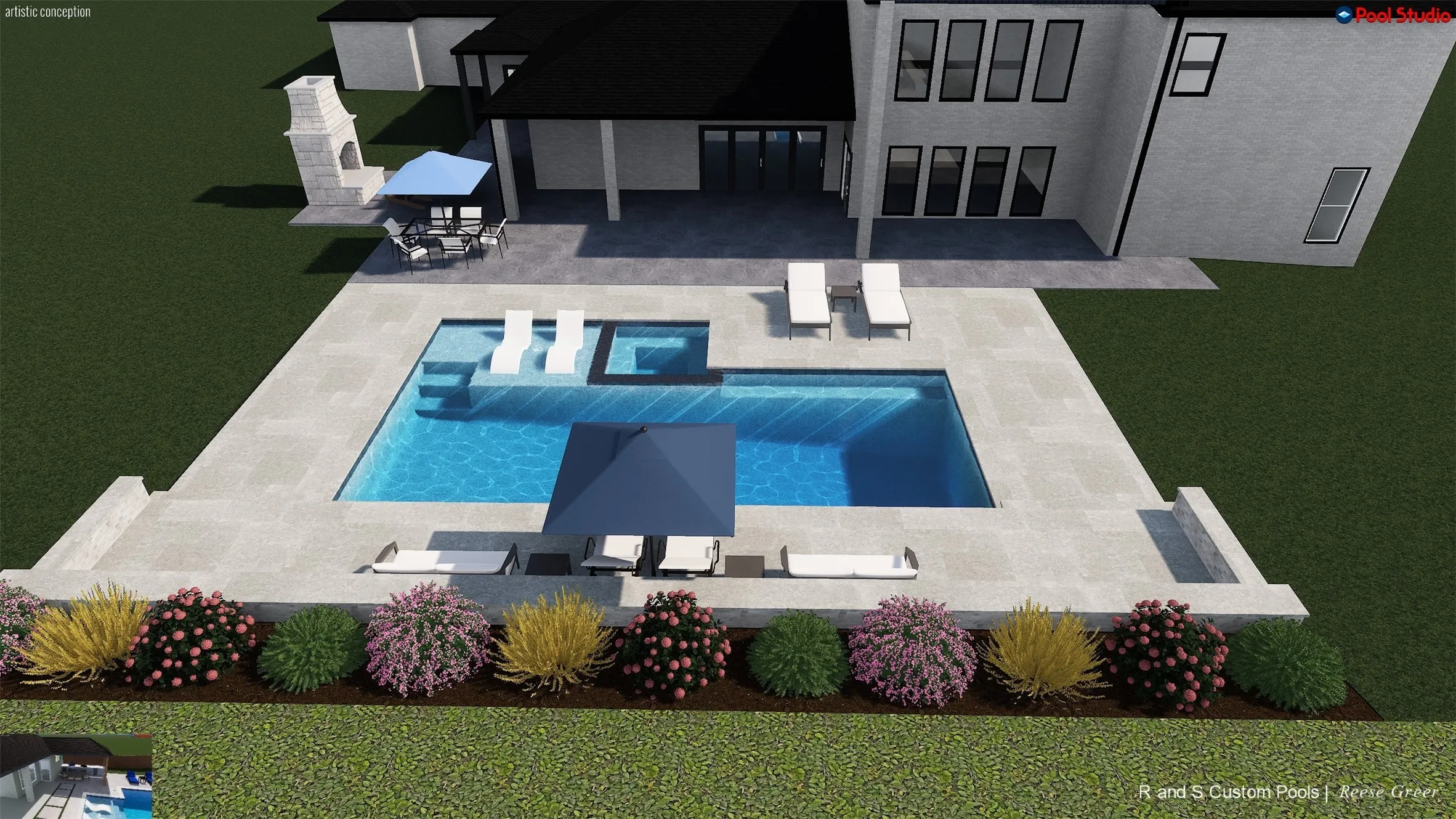 Rendition of pool plans that could be built