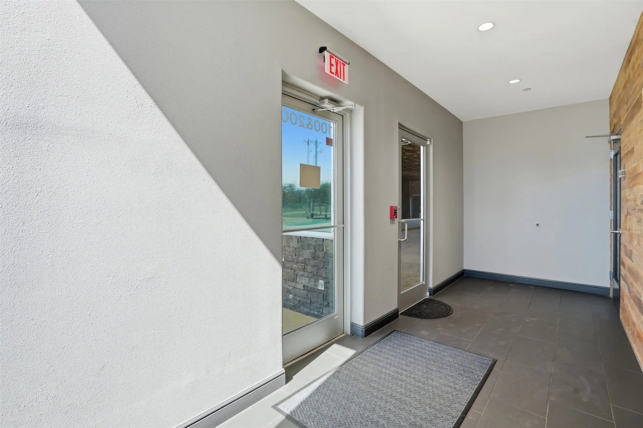 View of exterior entry