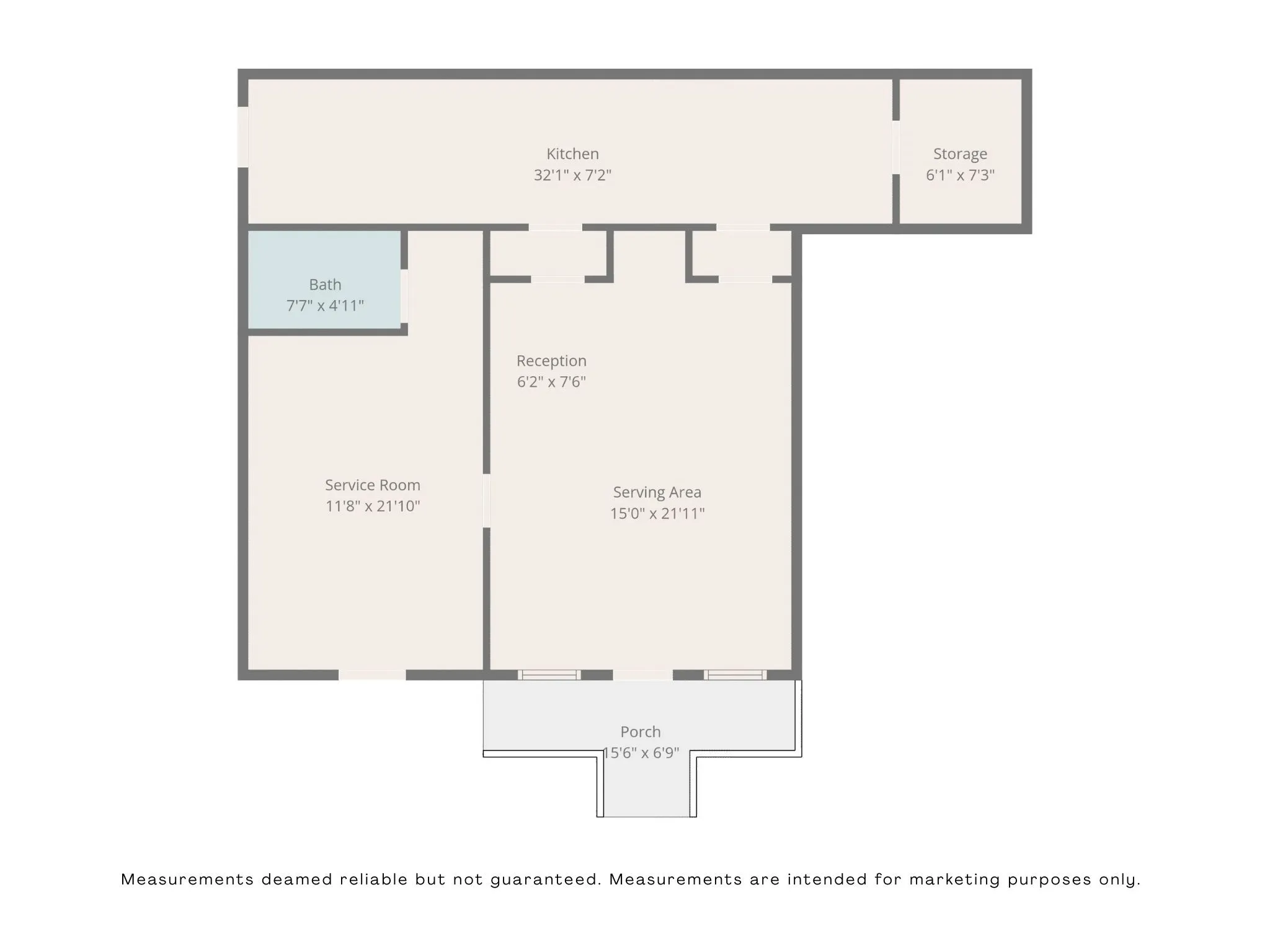 Floorplan of cafe