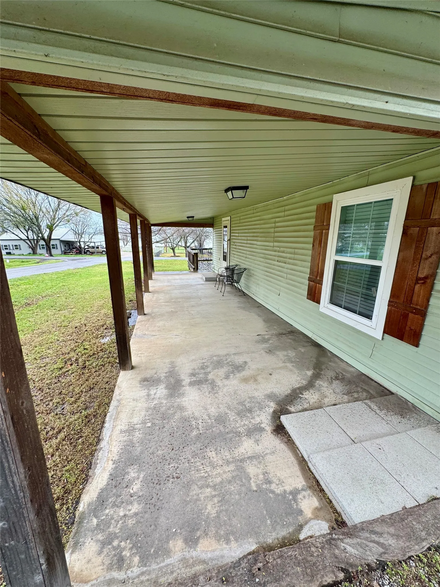 Large covered front porch