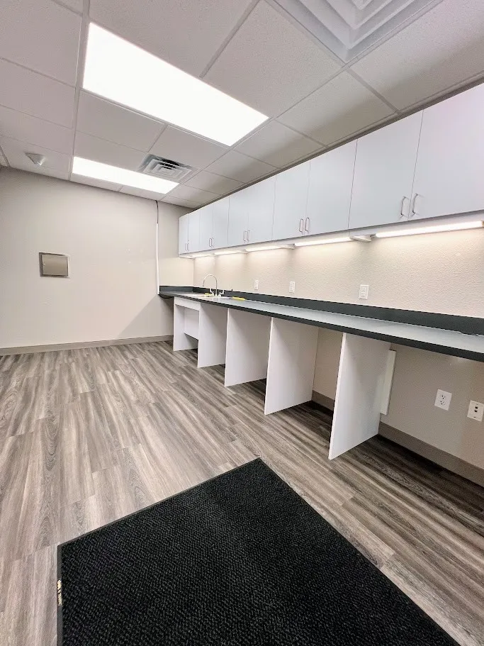 Unfurnished office with a paneled ceiling