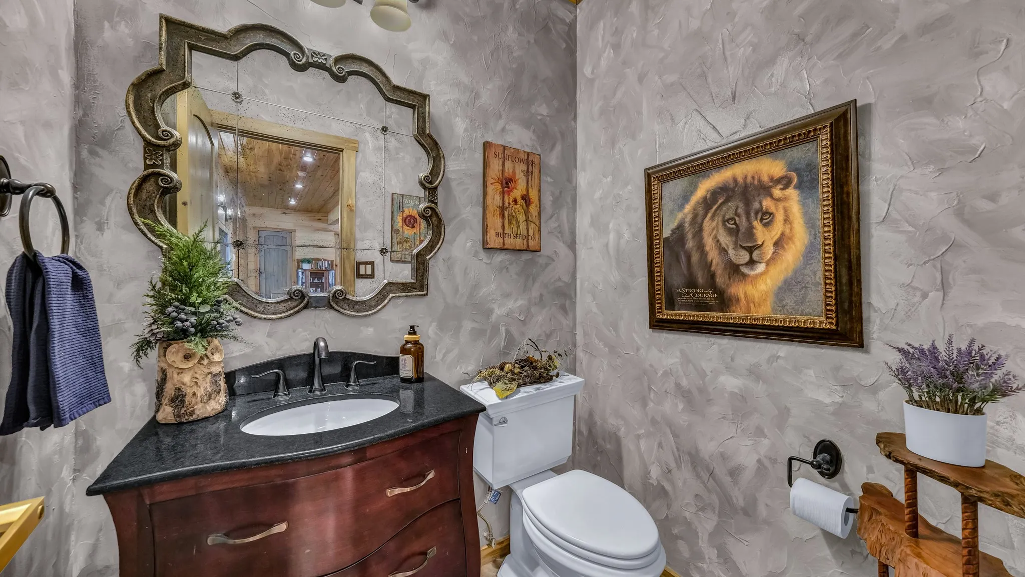 Downstairs half bath.