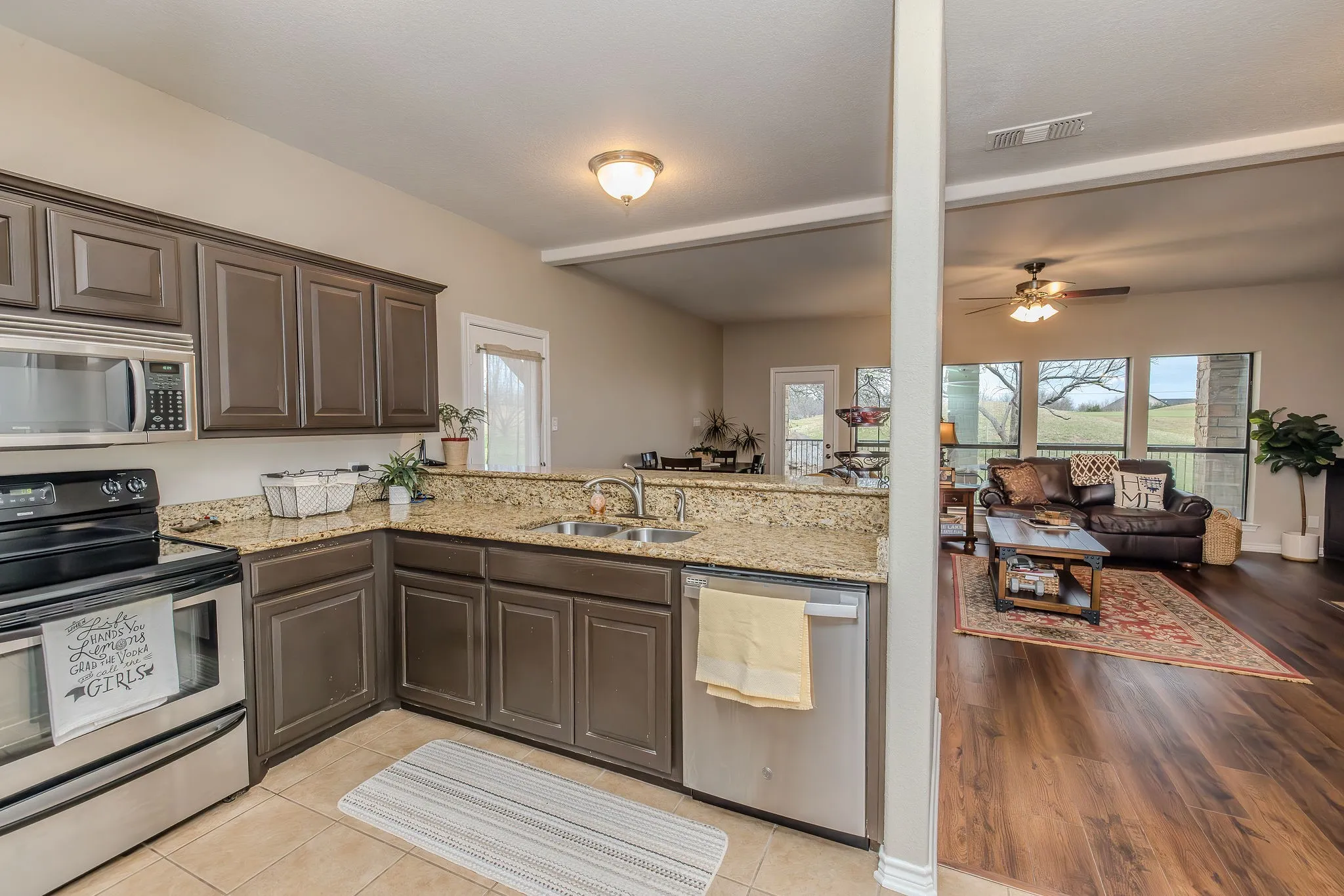 Open floor plan
