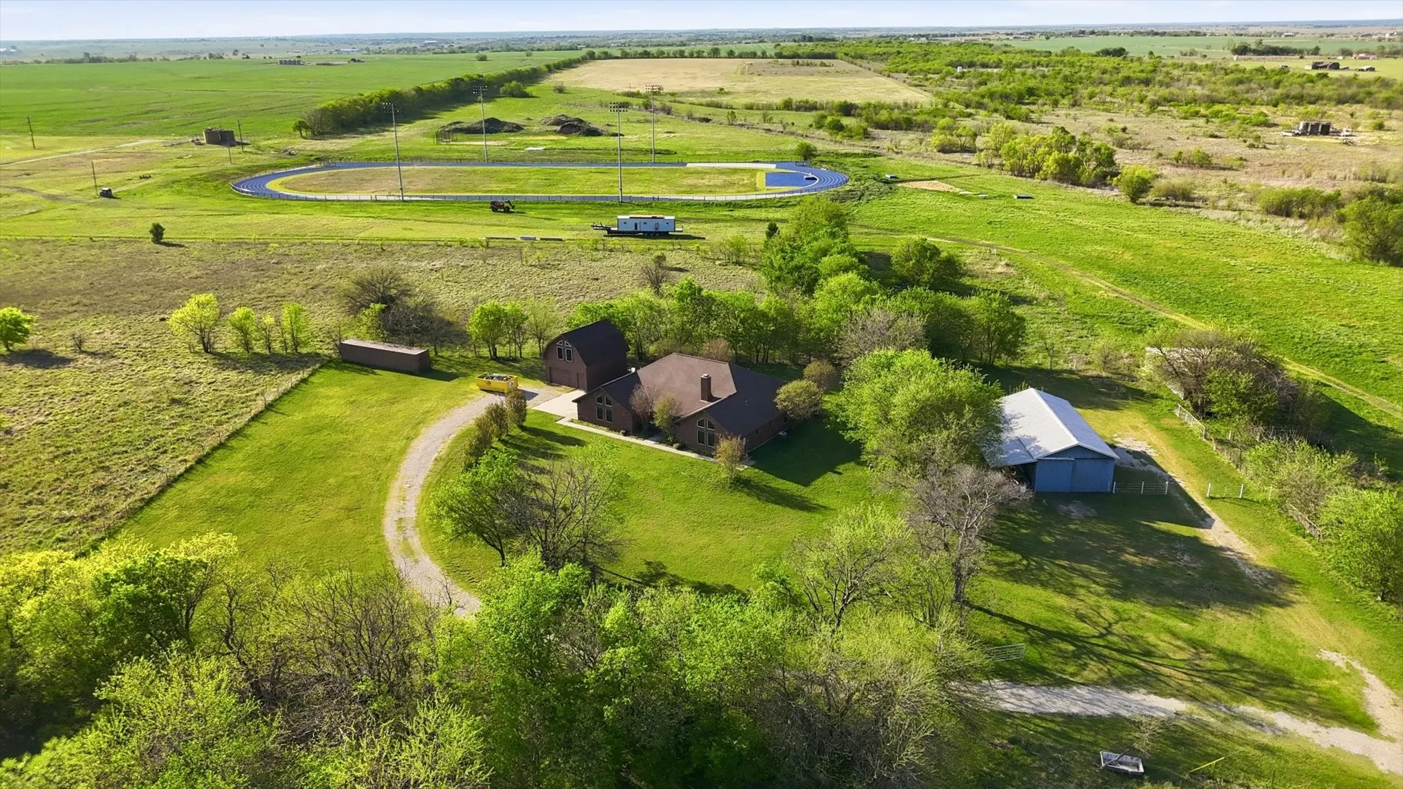 View of rural area with a pastoral area