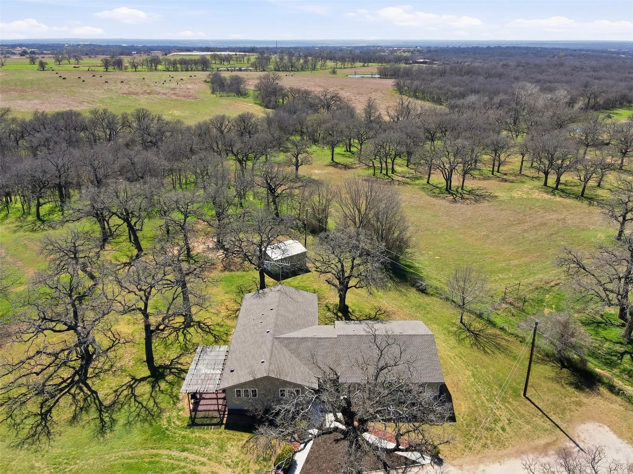 House and surrounding land