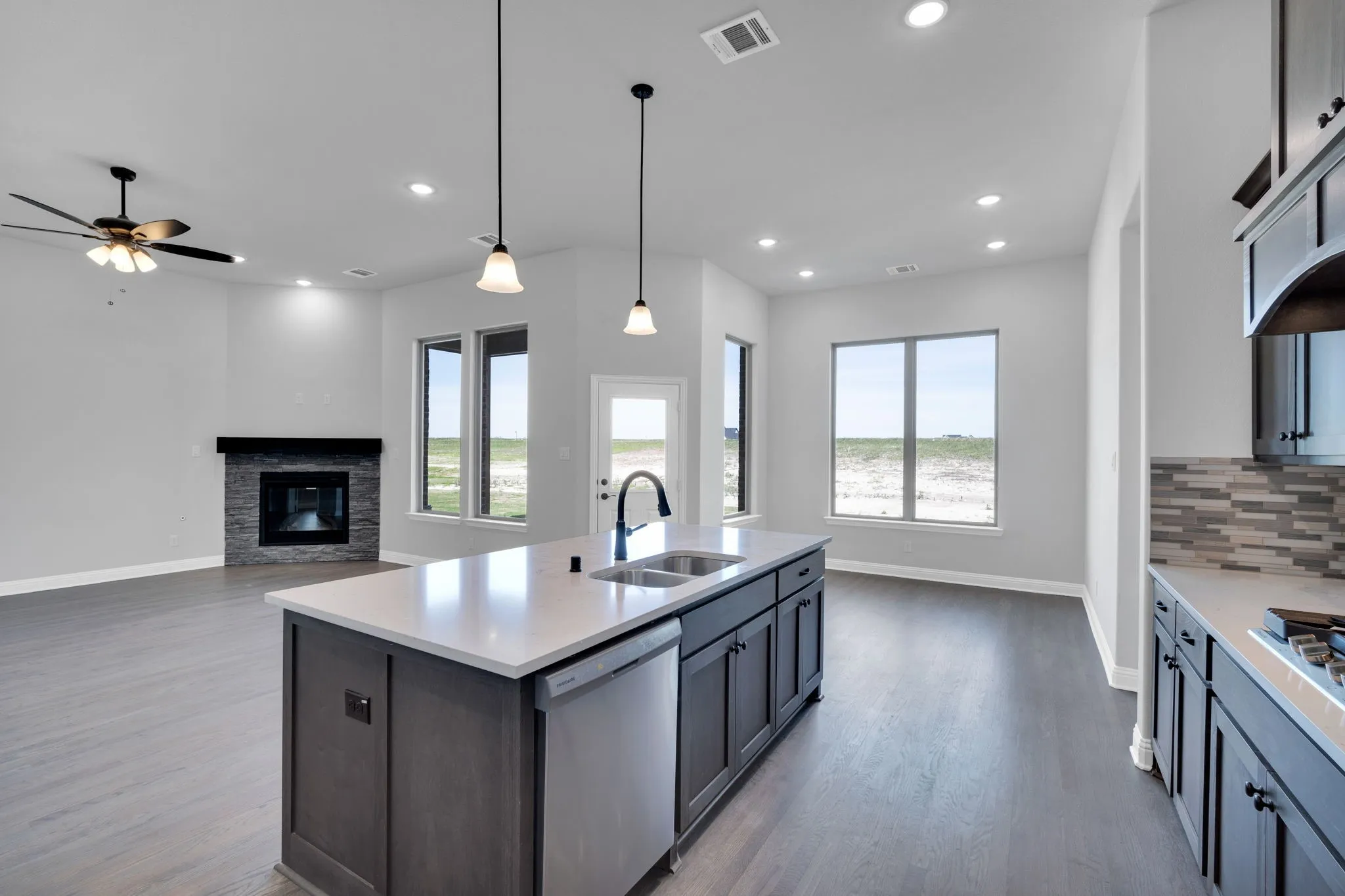 Open-concept design creates the perfect space for entertaining and everyday living.