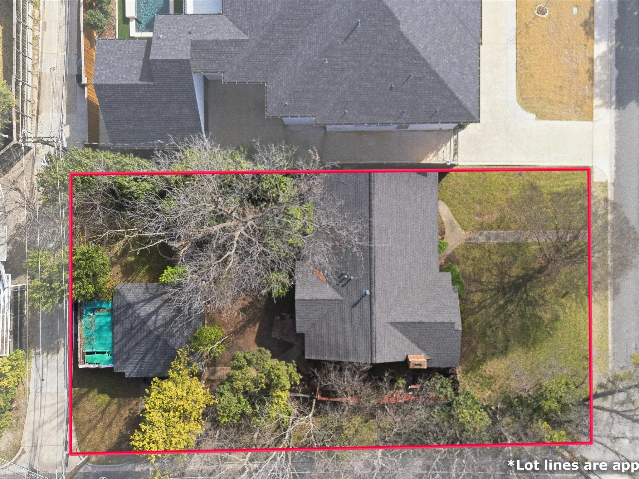 View of property location featuring property parcel outlined