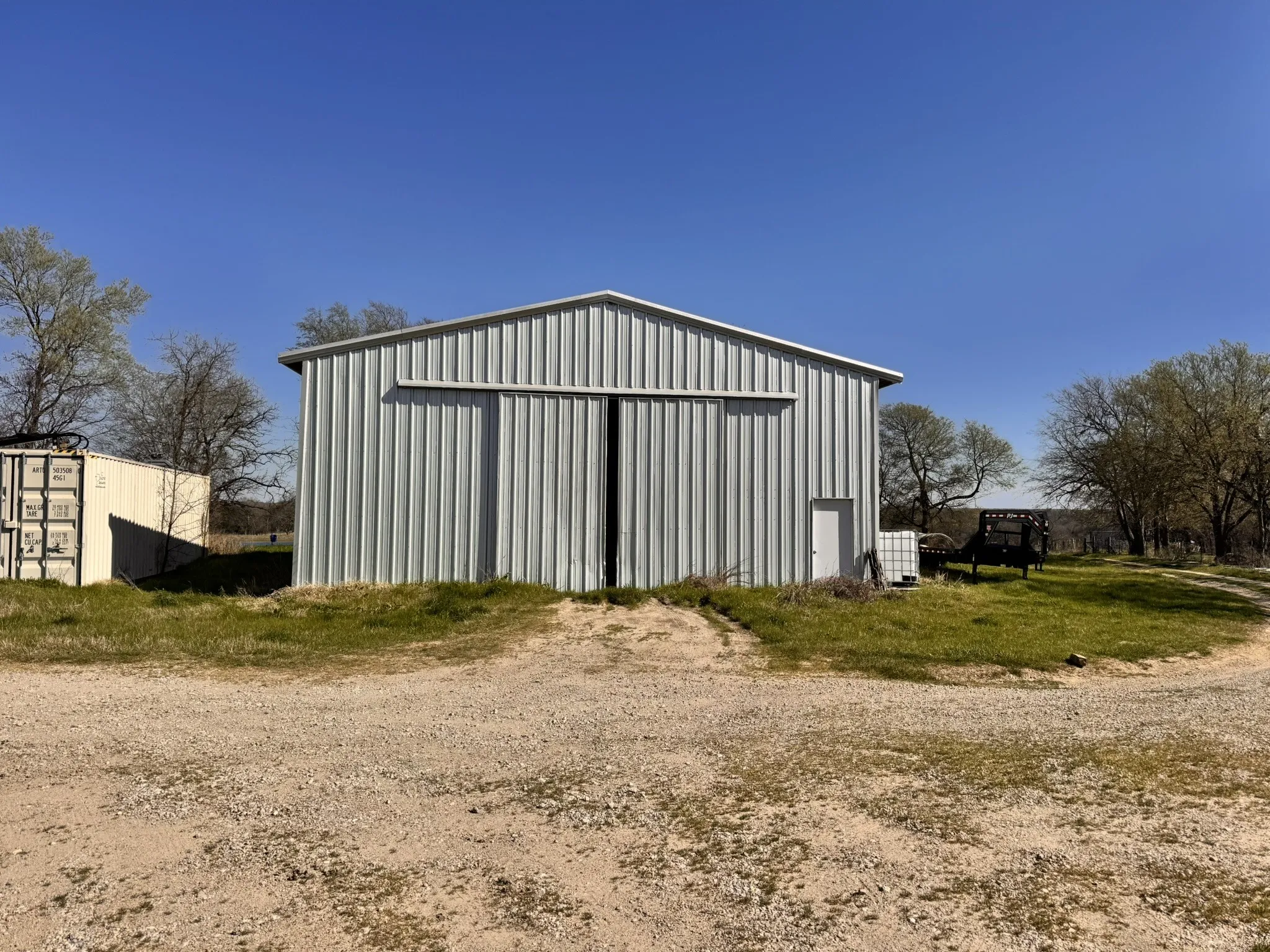 View of pole building