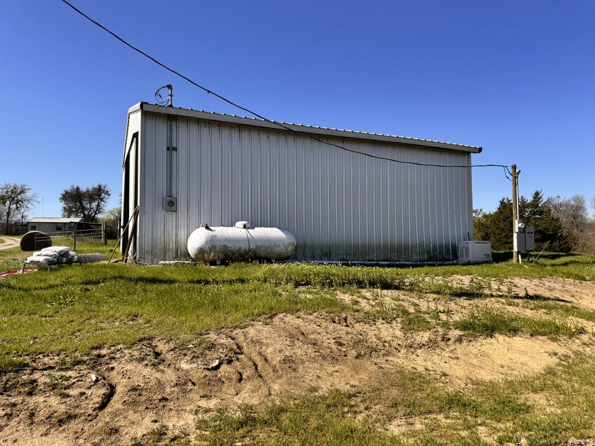 View of pole building