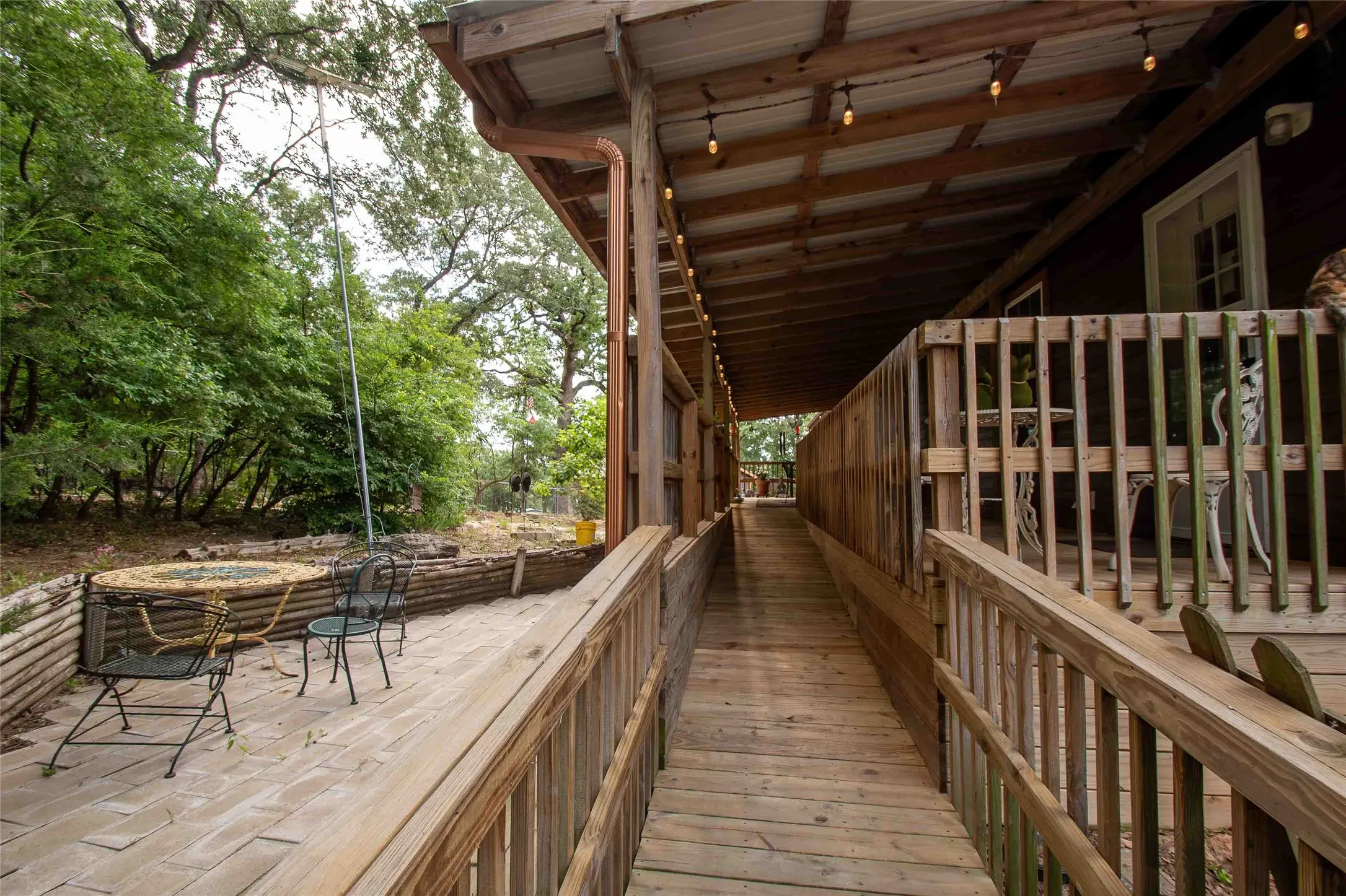 ramp leading up to back porch