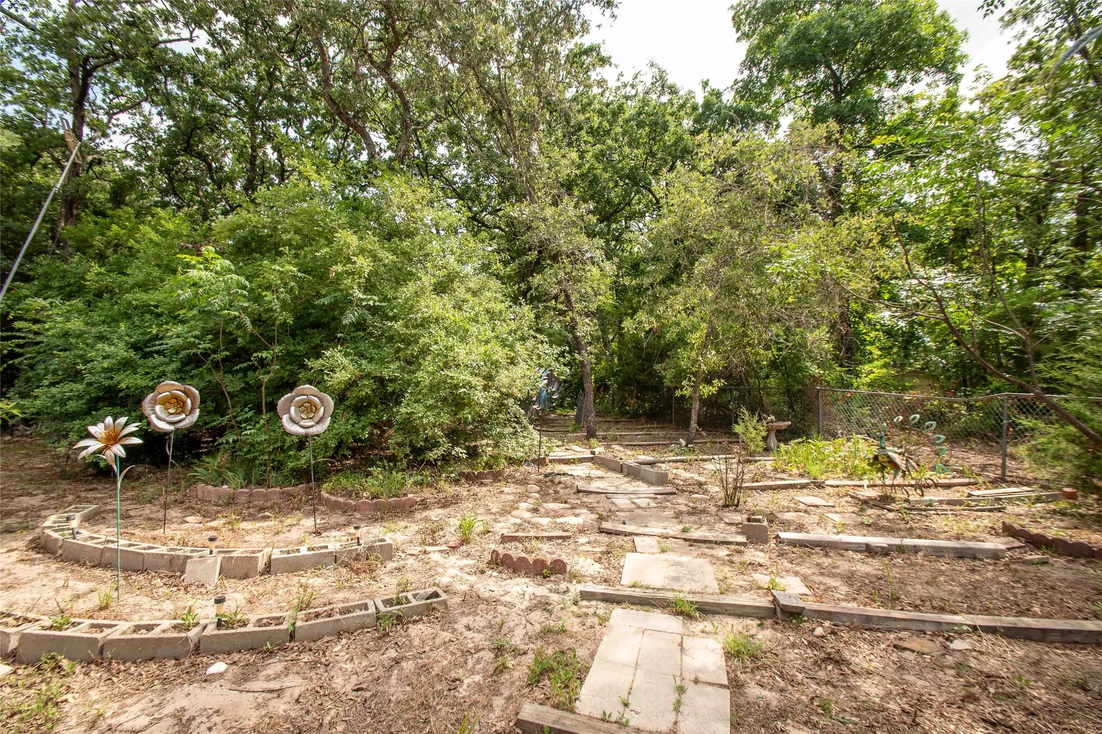 View of yard at back