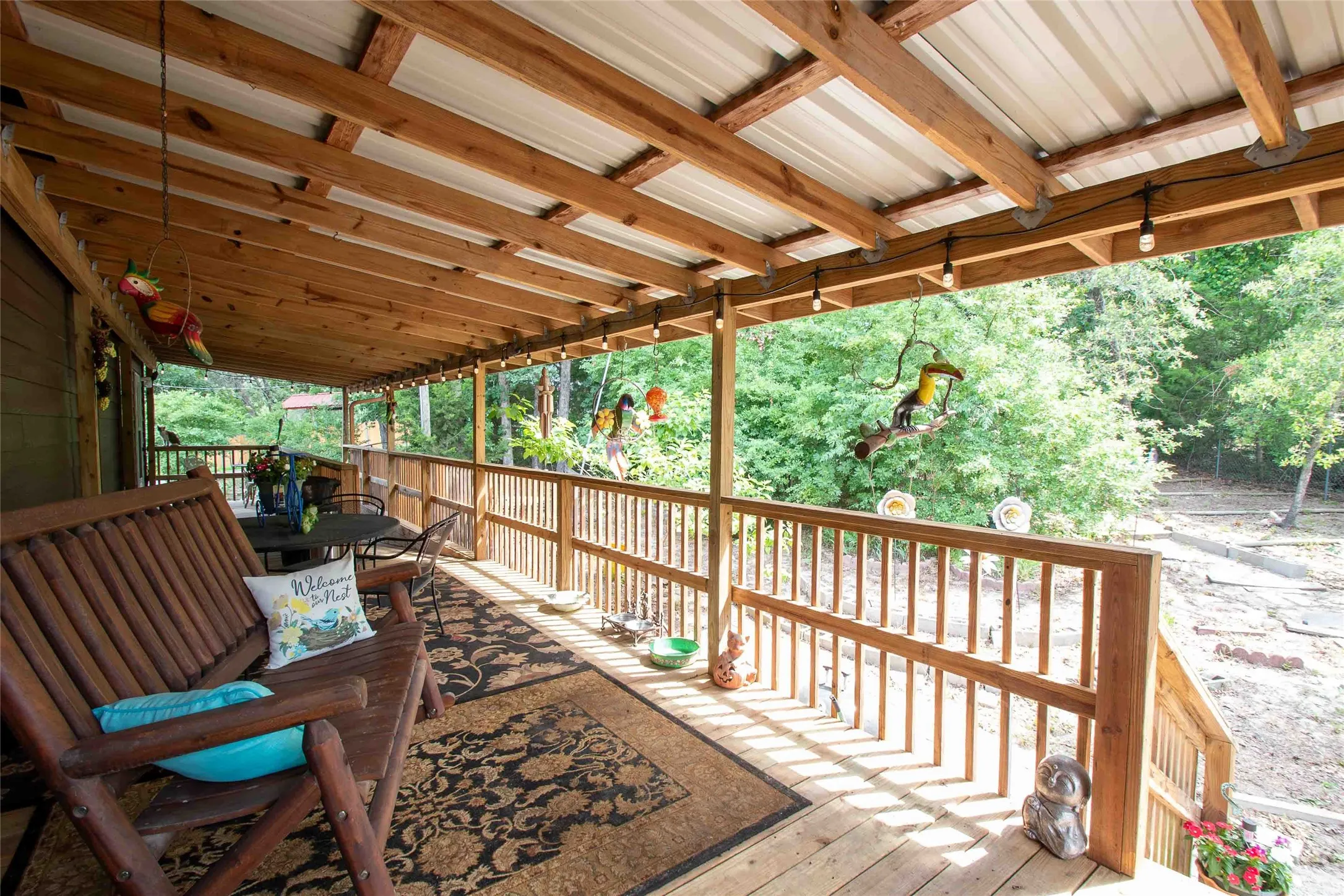 Large back porch