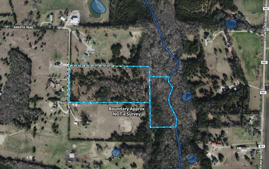 Boundary approx- NOT a survey