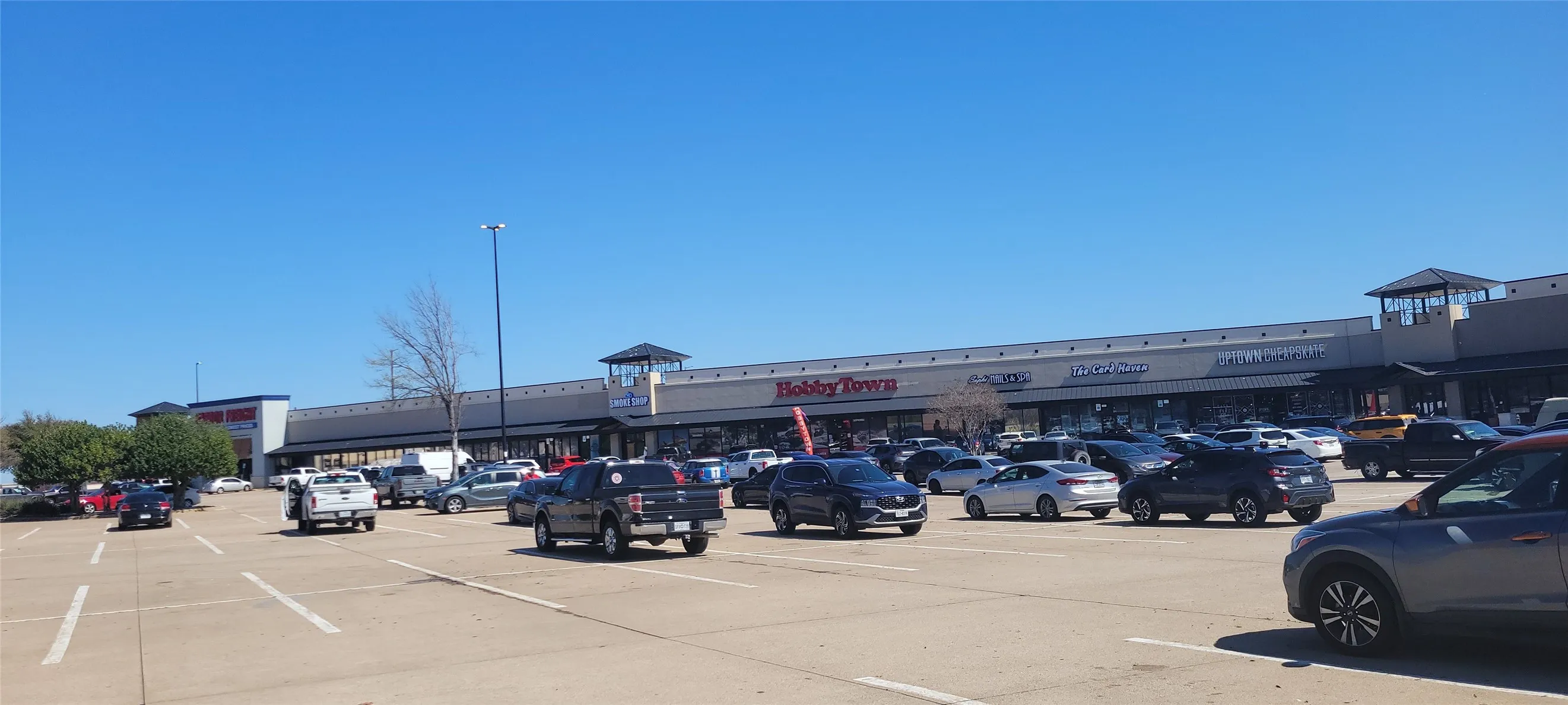 View of uncovered parking lot