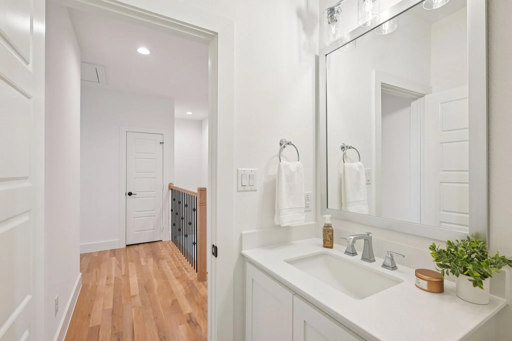 Upstairs half bathroom
