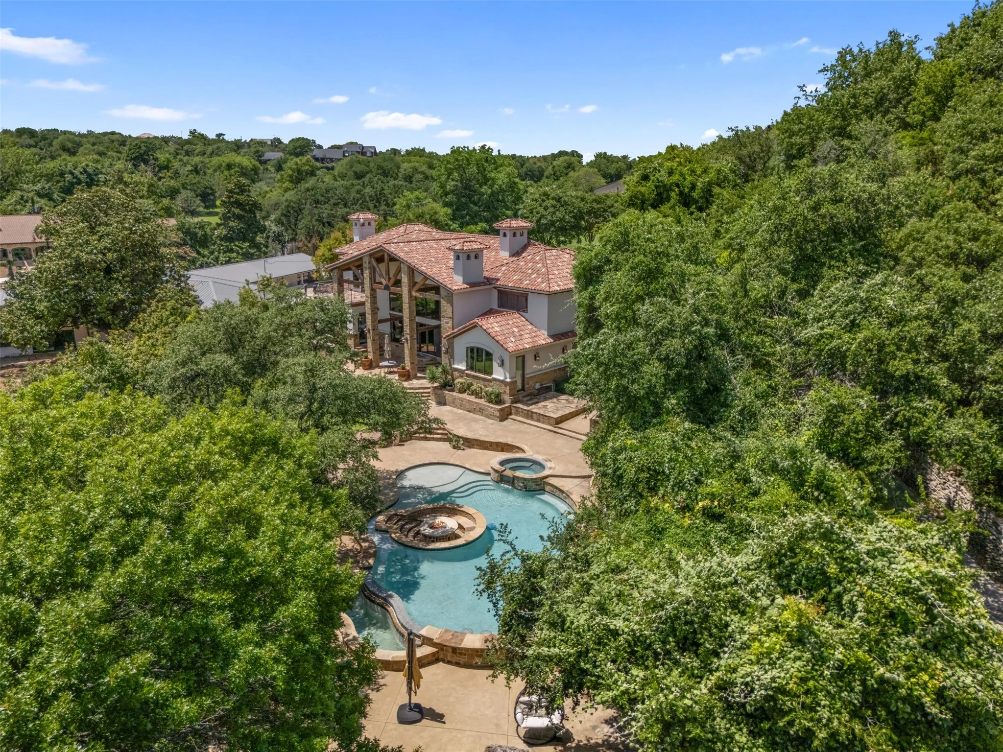 Perched in the hills and surrounded by lush greenery, Eagle Manor is a secluded paradise designed for relaxation and breathtaking views.