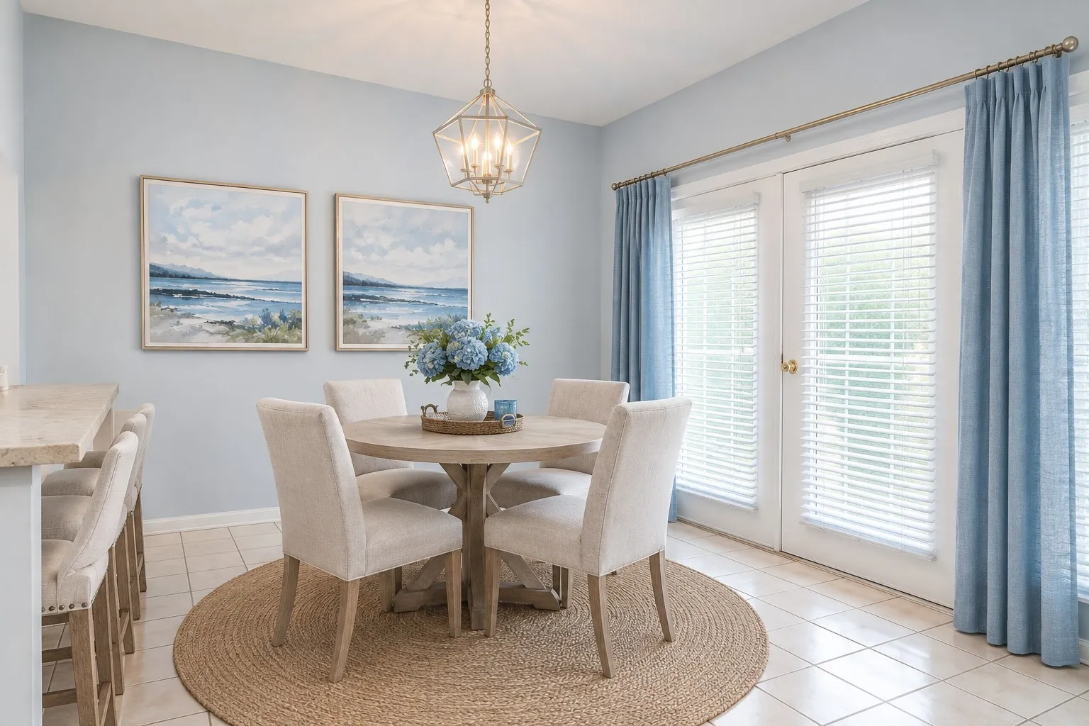 Virtually Staged Dining Area