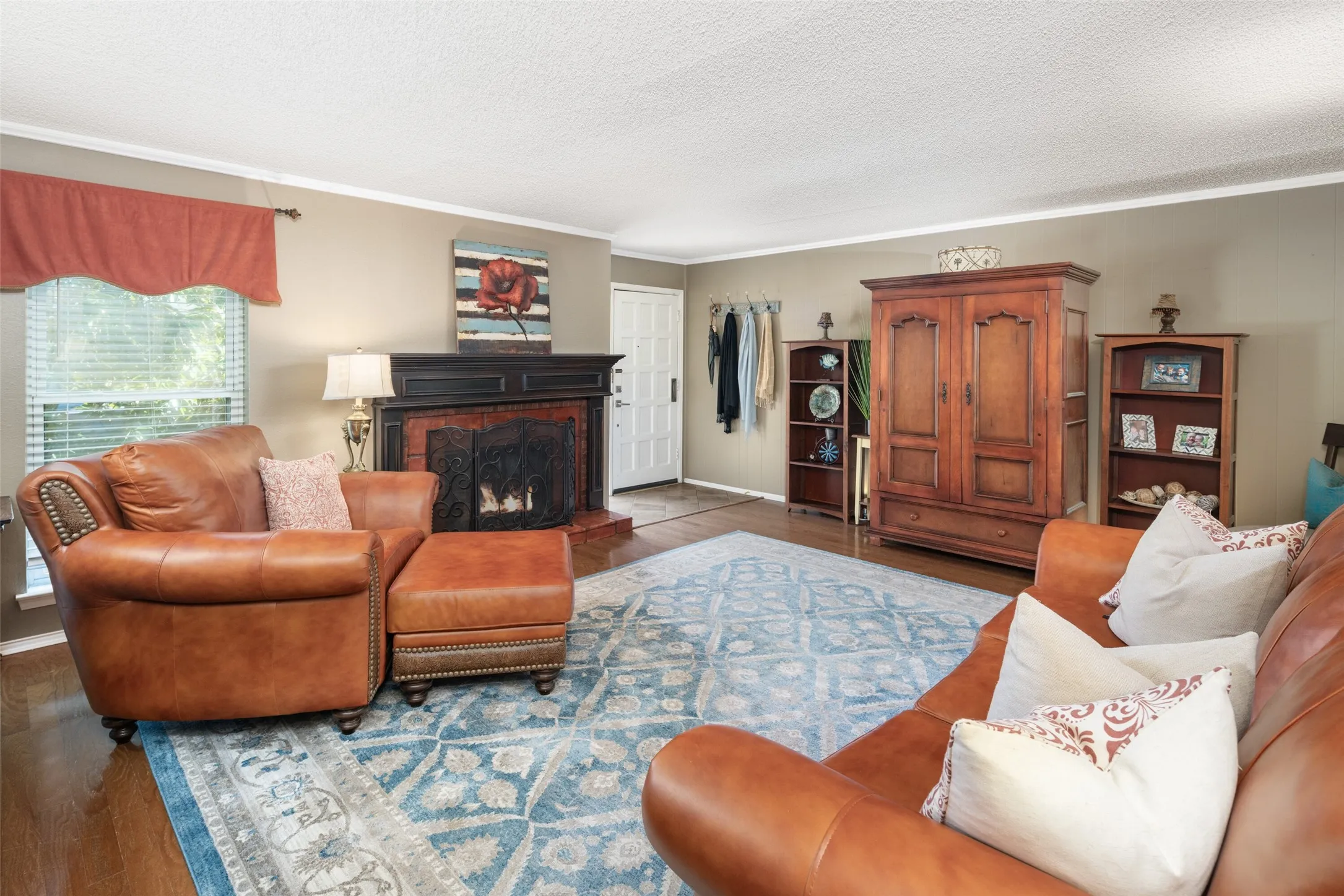 Family-Living Room w-Woodburning Fireplace