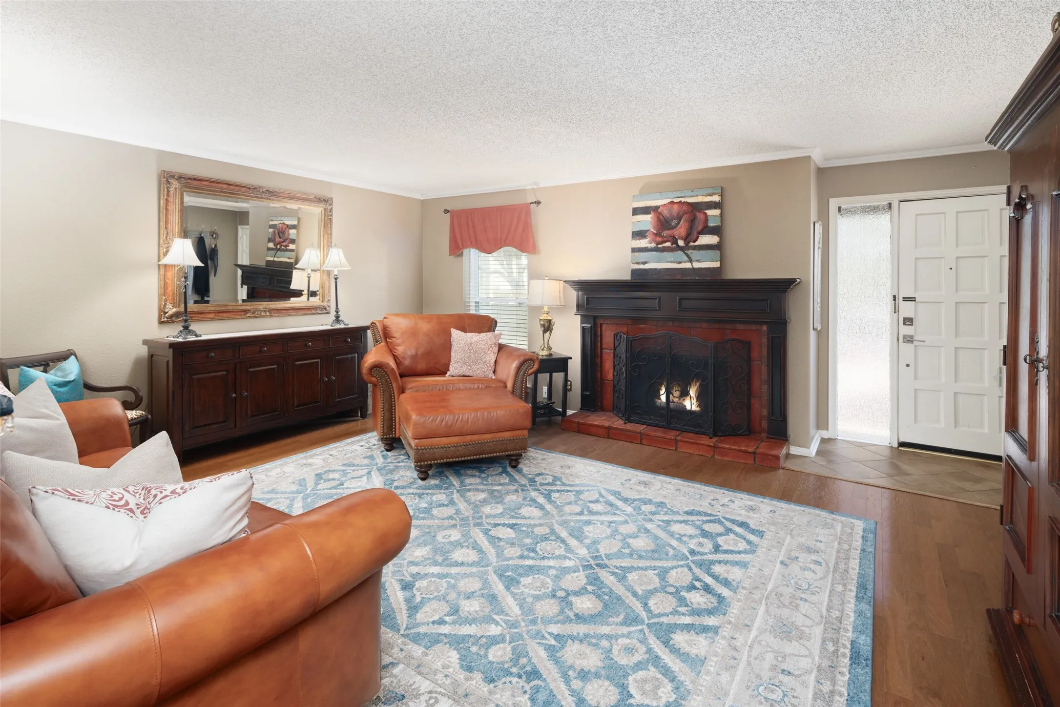 Family-Living Room w-Woodburning Fireplace
