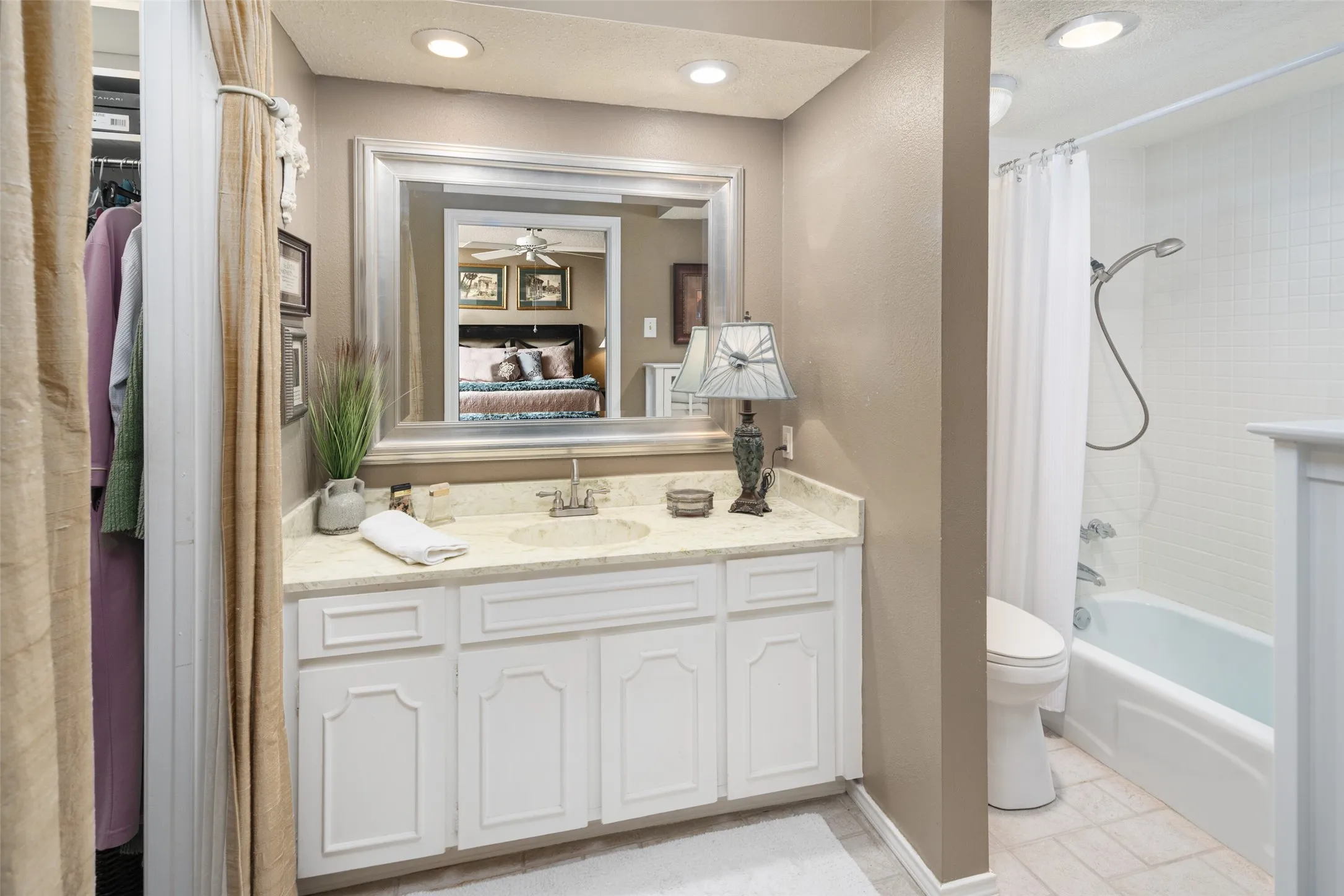Primary Bedroom Vanity & Tub-Shower Combo