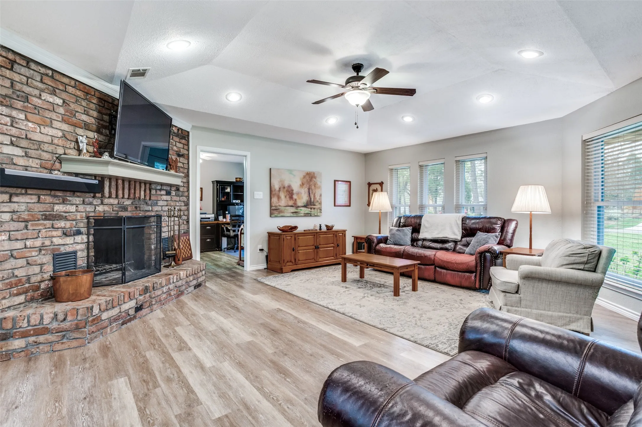 Living Room with Fireplace