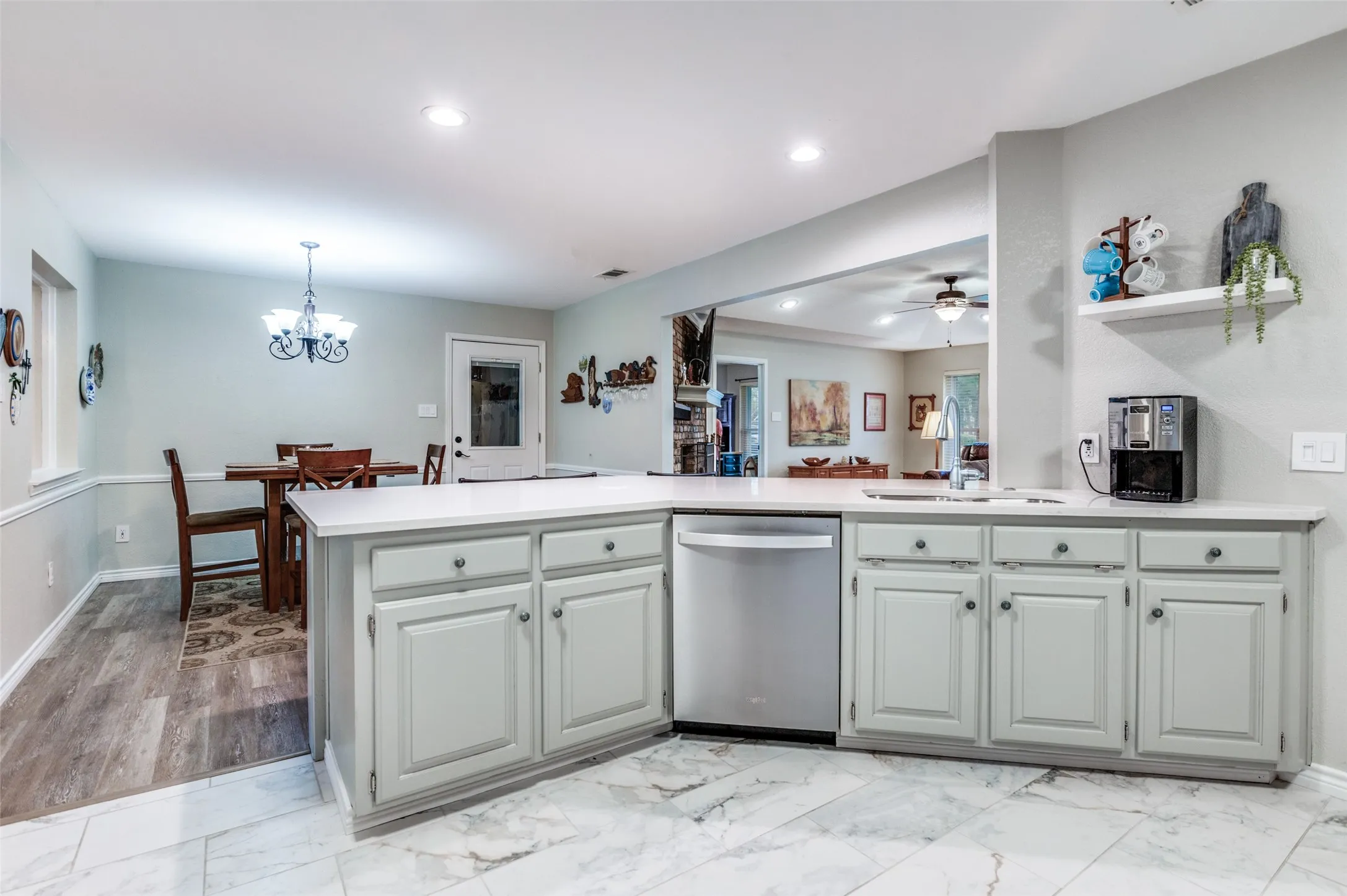 Updated Kitchen facing Dining