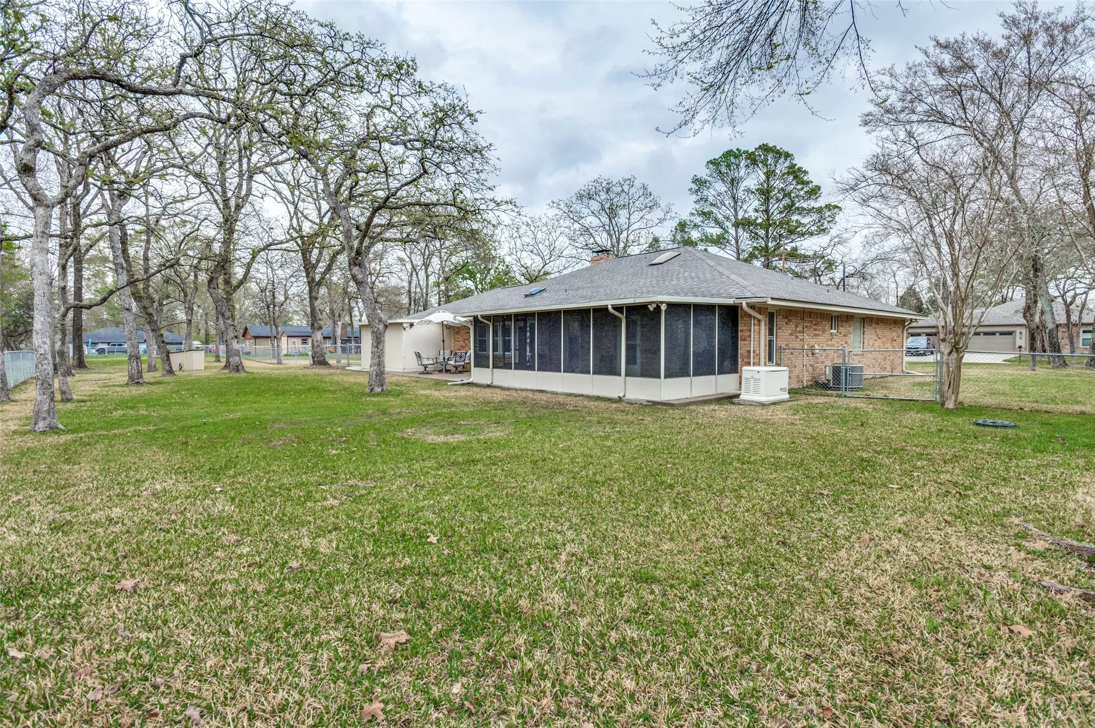 Large Backyard facing Rear of Home