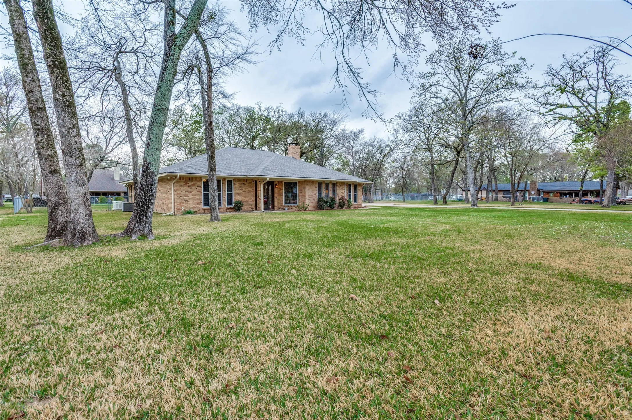 Front of Home with Large 3-Lot Yard