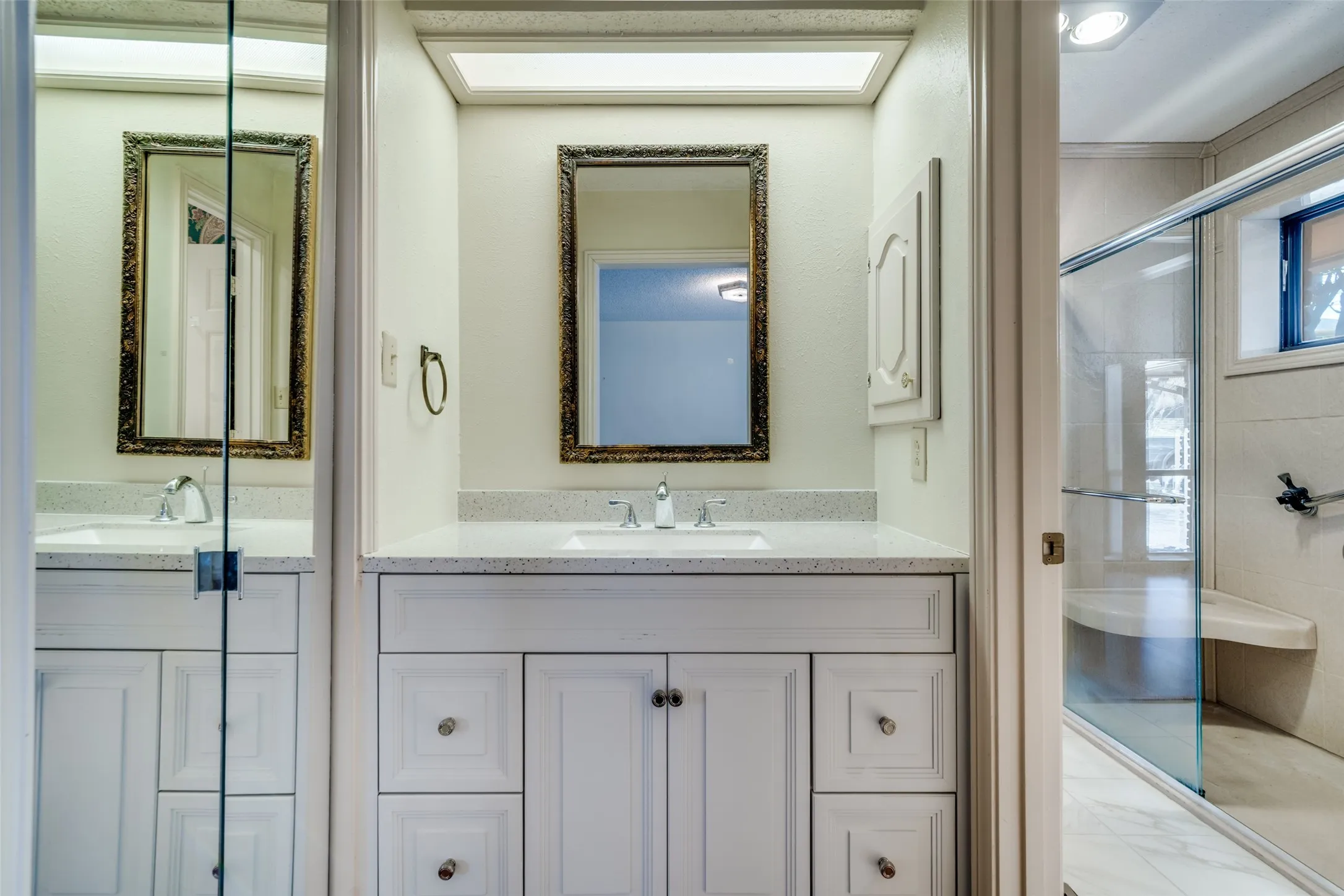 The second bathroom is a jack and jill between the second and third bedrooms