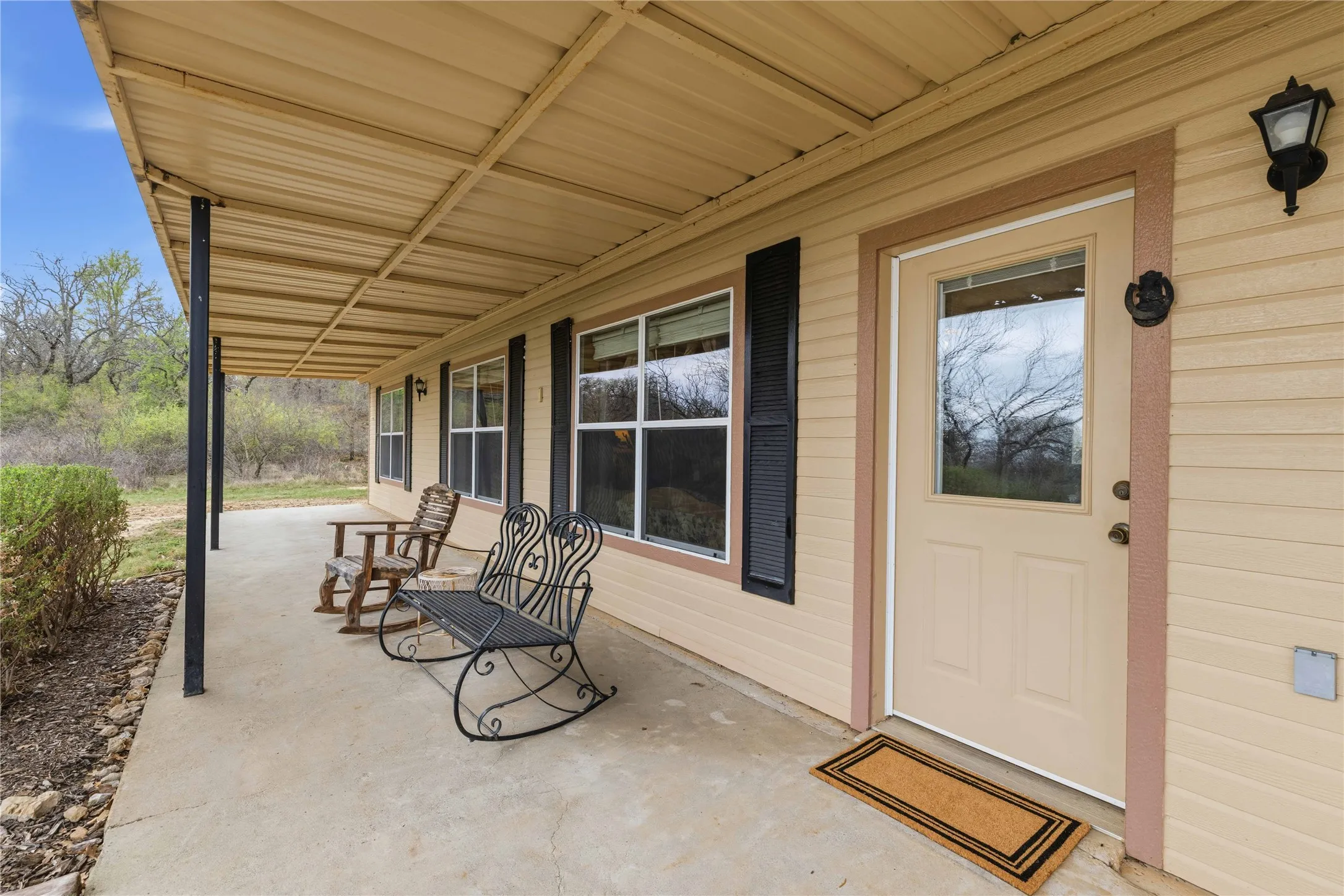 Covered front patio