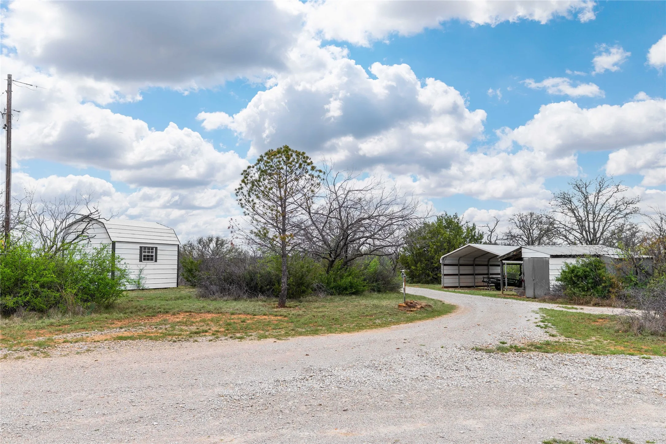 Storage and additional covered parking.