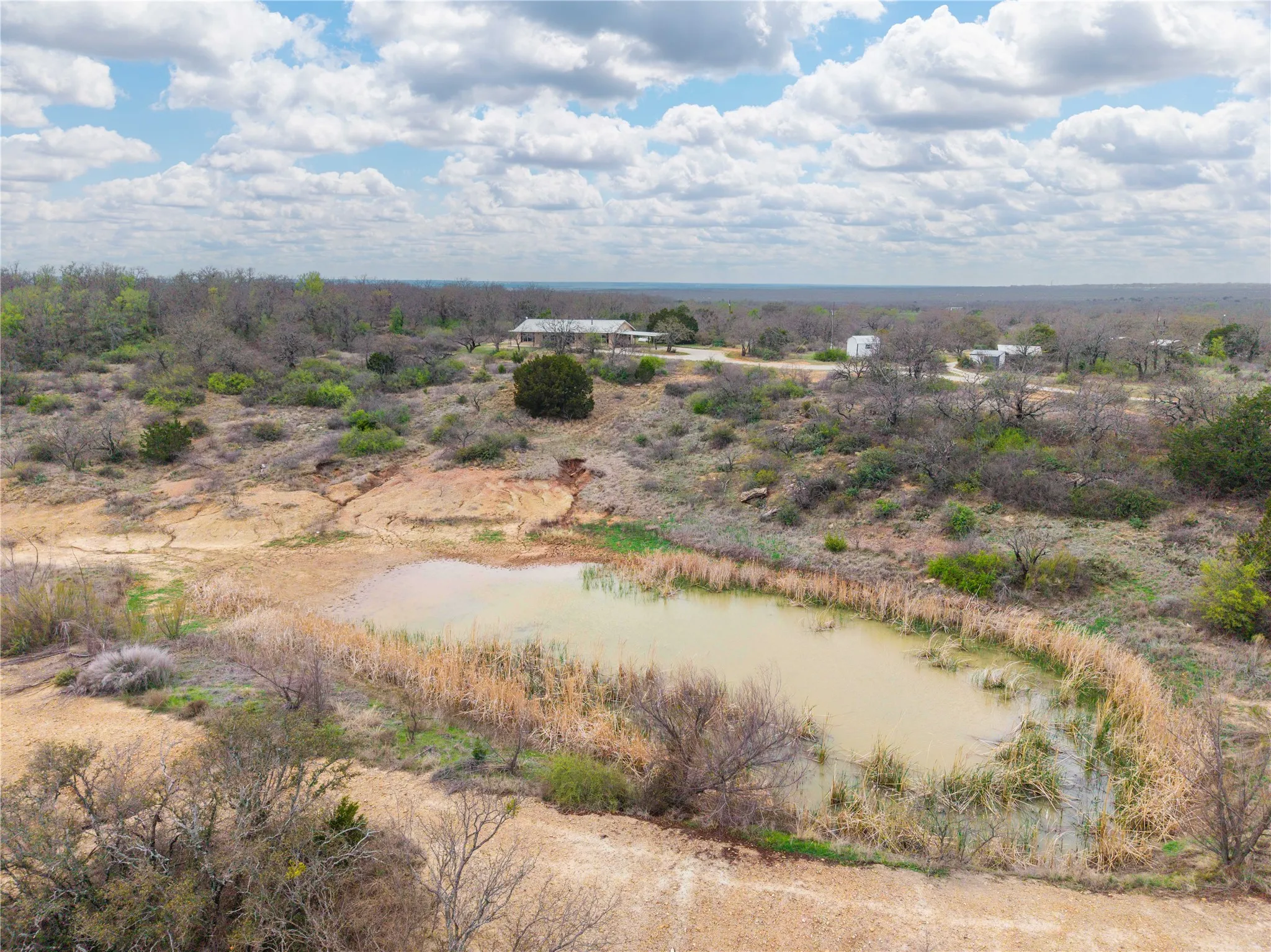 First Pond that holds water year round per seller