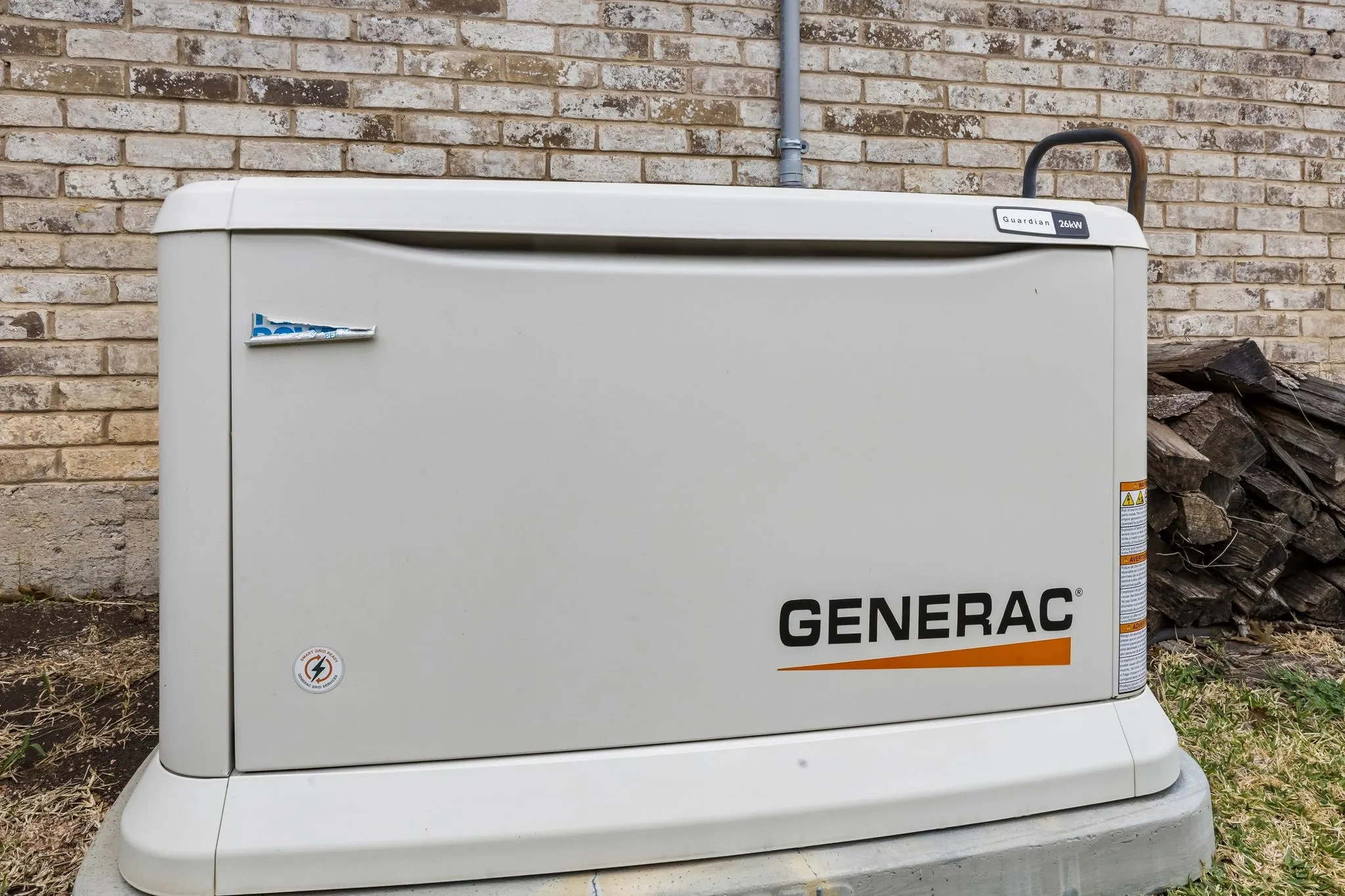Generator on West side of home