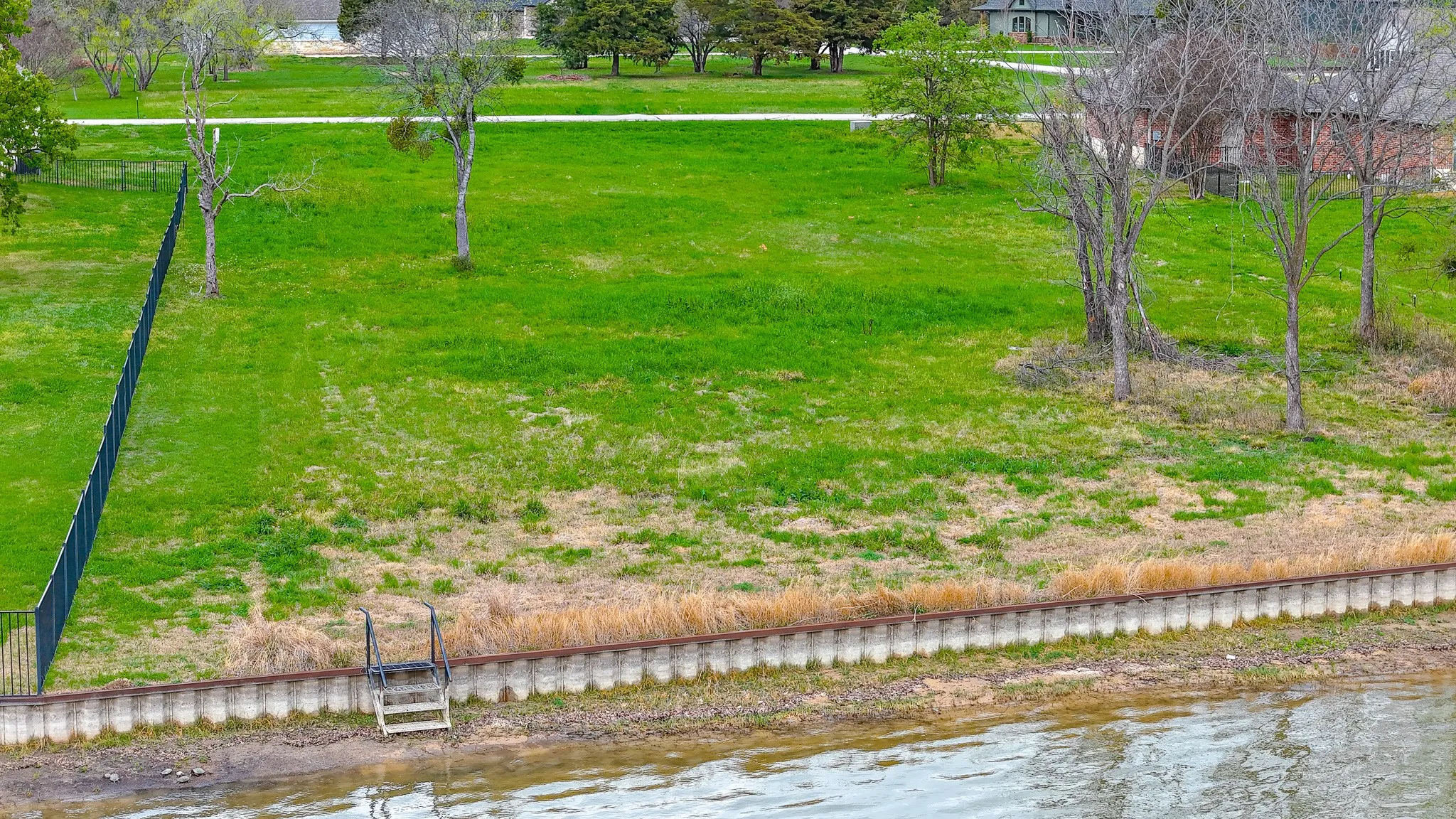 steel retaining wall and steps