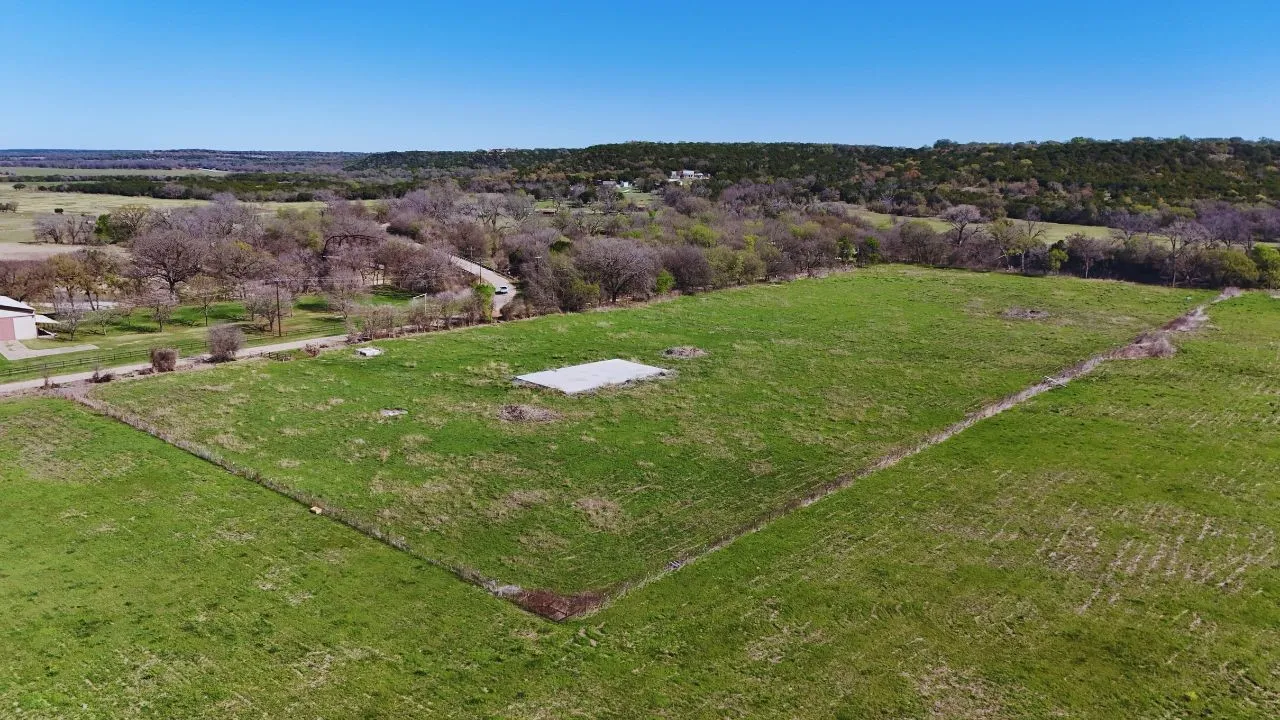 Aerial view of sparsely populated area