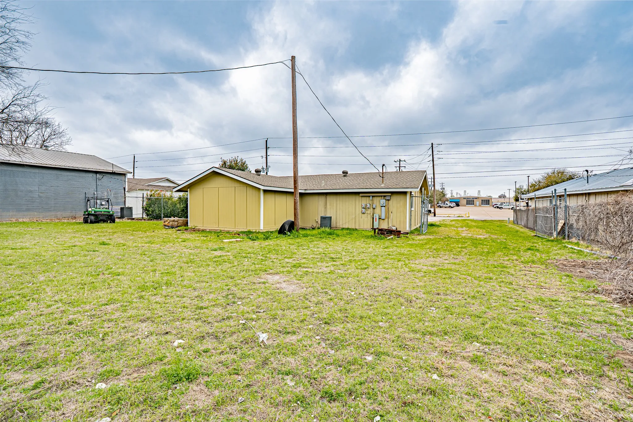 Back of property