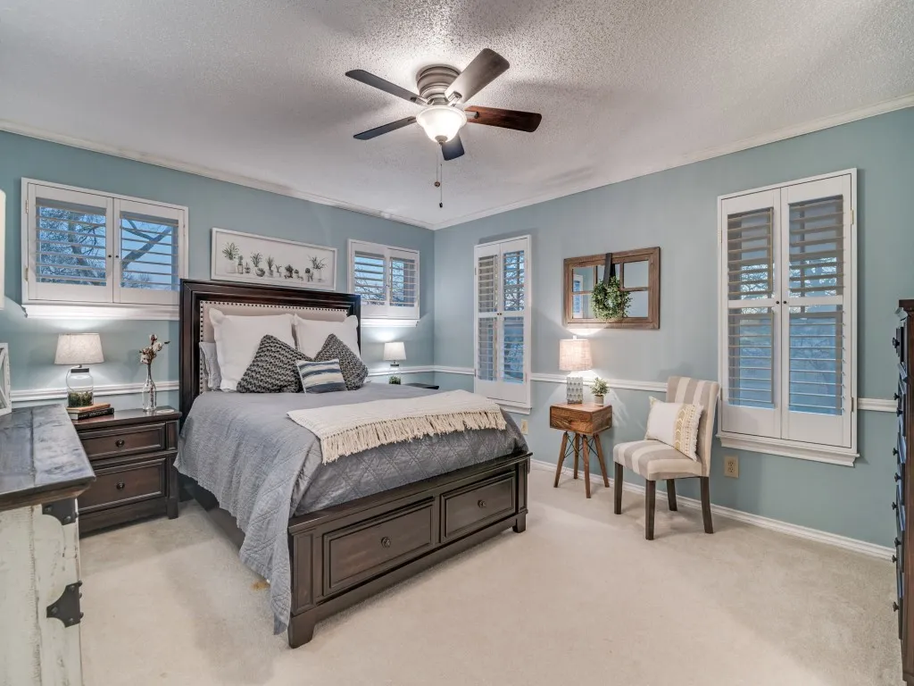 Gorgeous bedroom on the second level with abundant natural light!