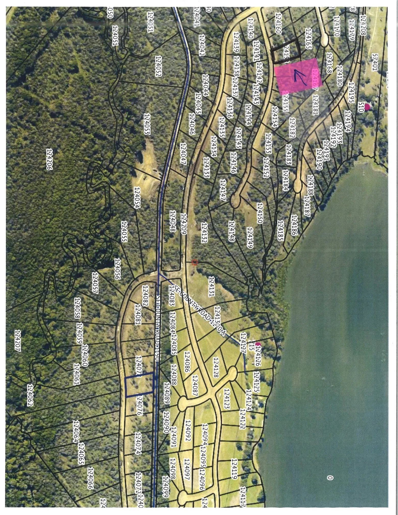 Plat Map. Illustrating lot divisions and numbering for the property